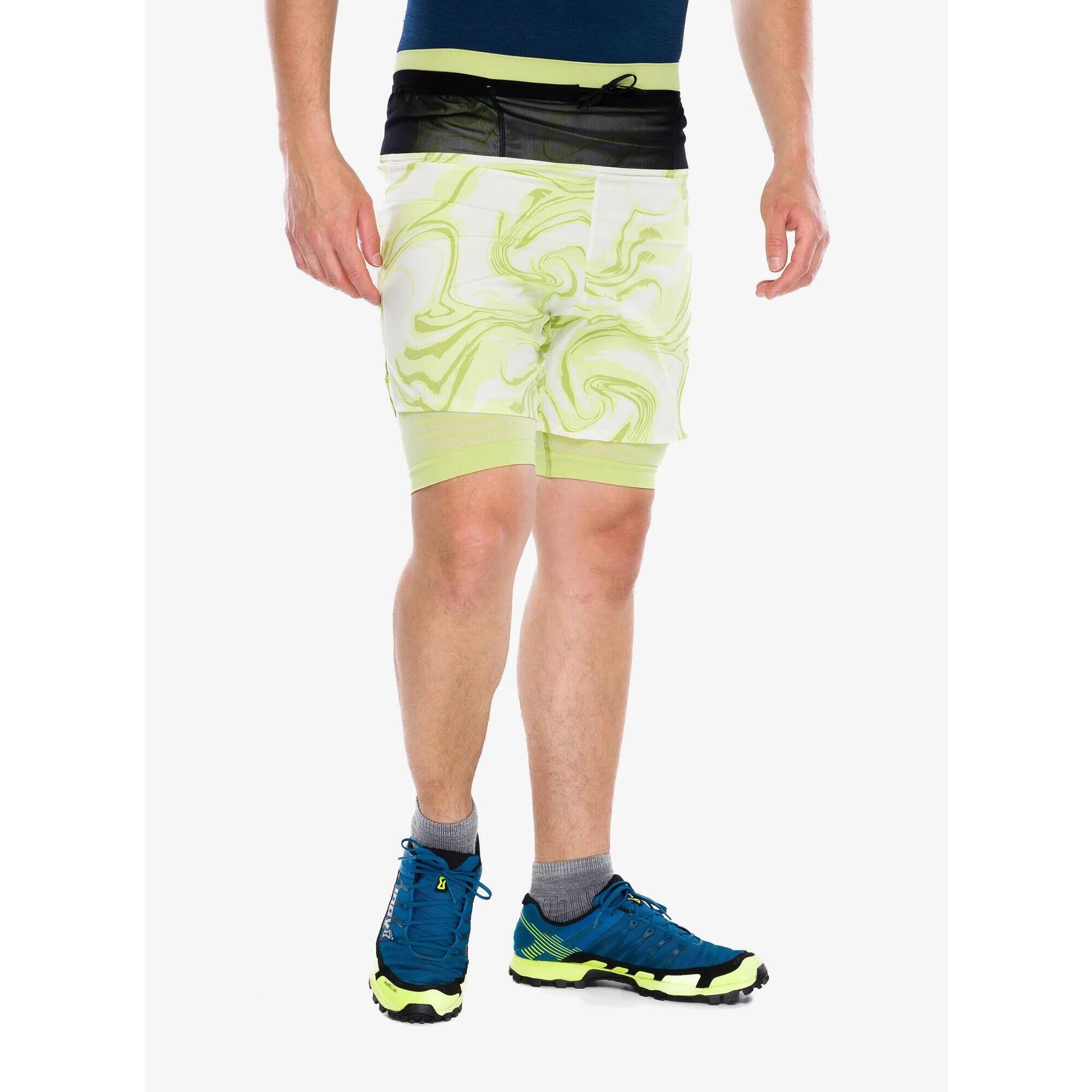 Spodenki do biegania męskie Compressport Trail Racing 2-in-1 Short