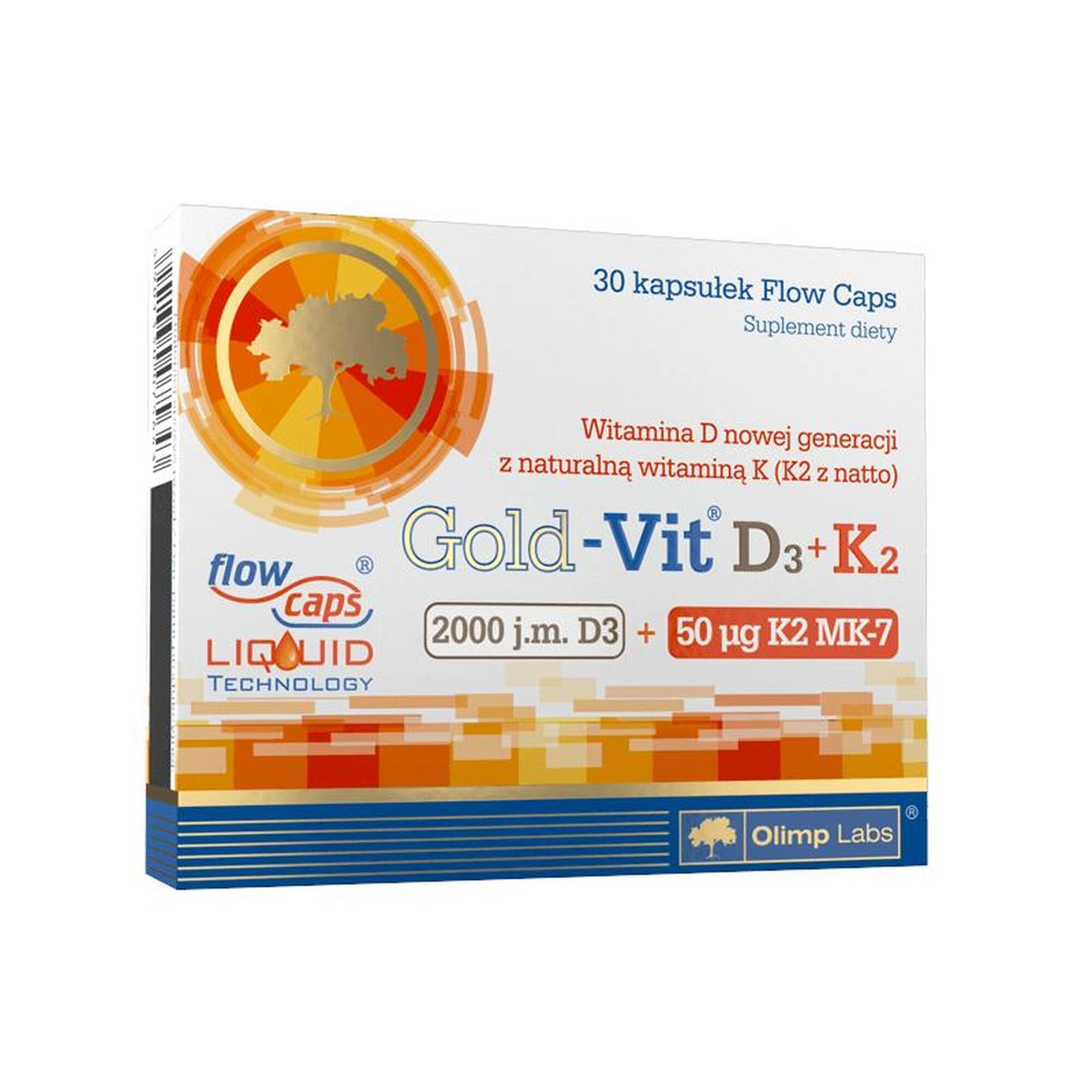 Gold-Vit D3 + K2 2000IU OLIMP 30 kaps