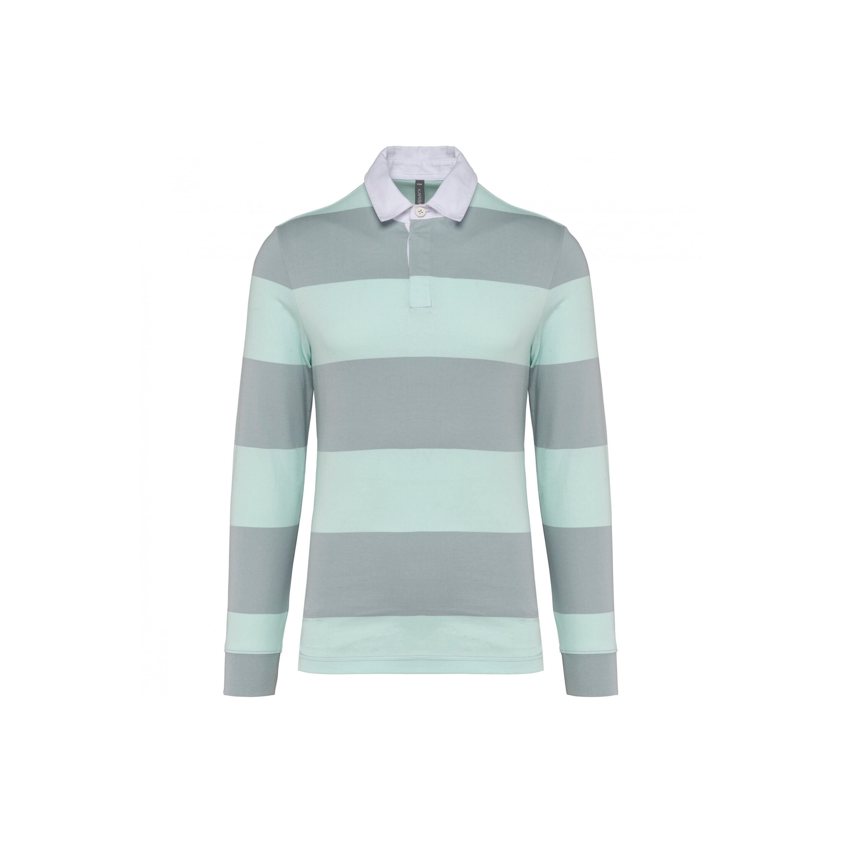 Koszulka polo w paski, długi rękaw Kariban