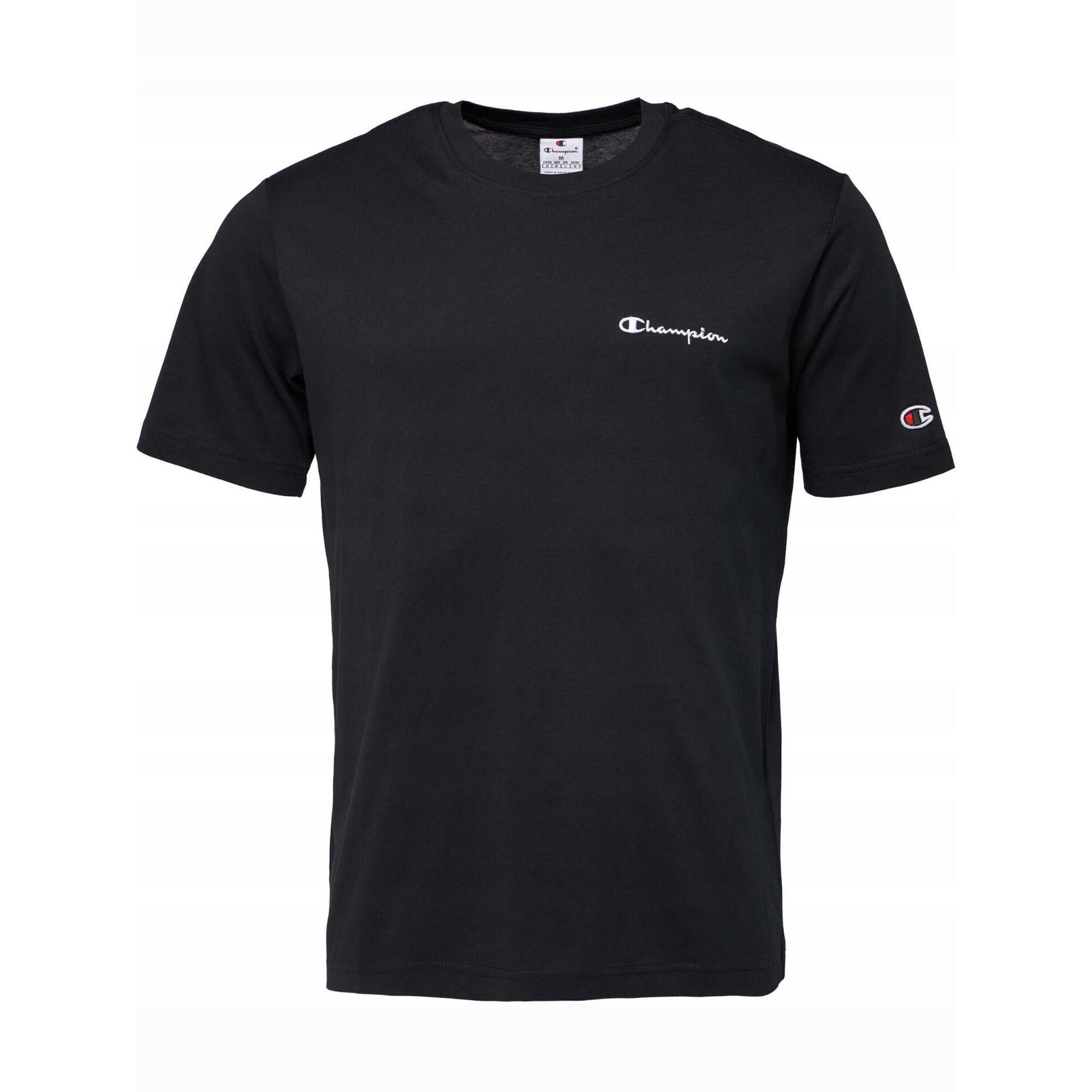 KOSZULKA męska CHAMPION 221798-KK001 t-shirt bawełniany sportowa czarna S