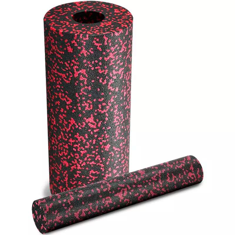 Wałek do masażu Trendy Lua 2 w 1 czarno-czerwony