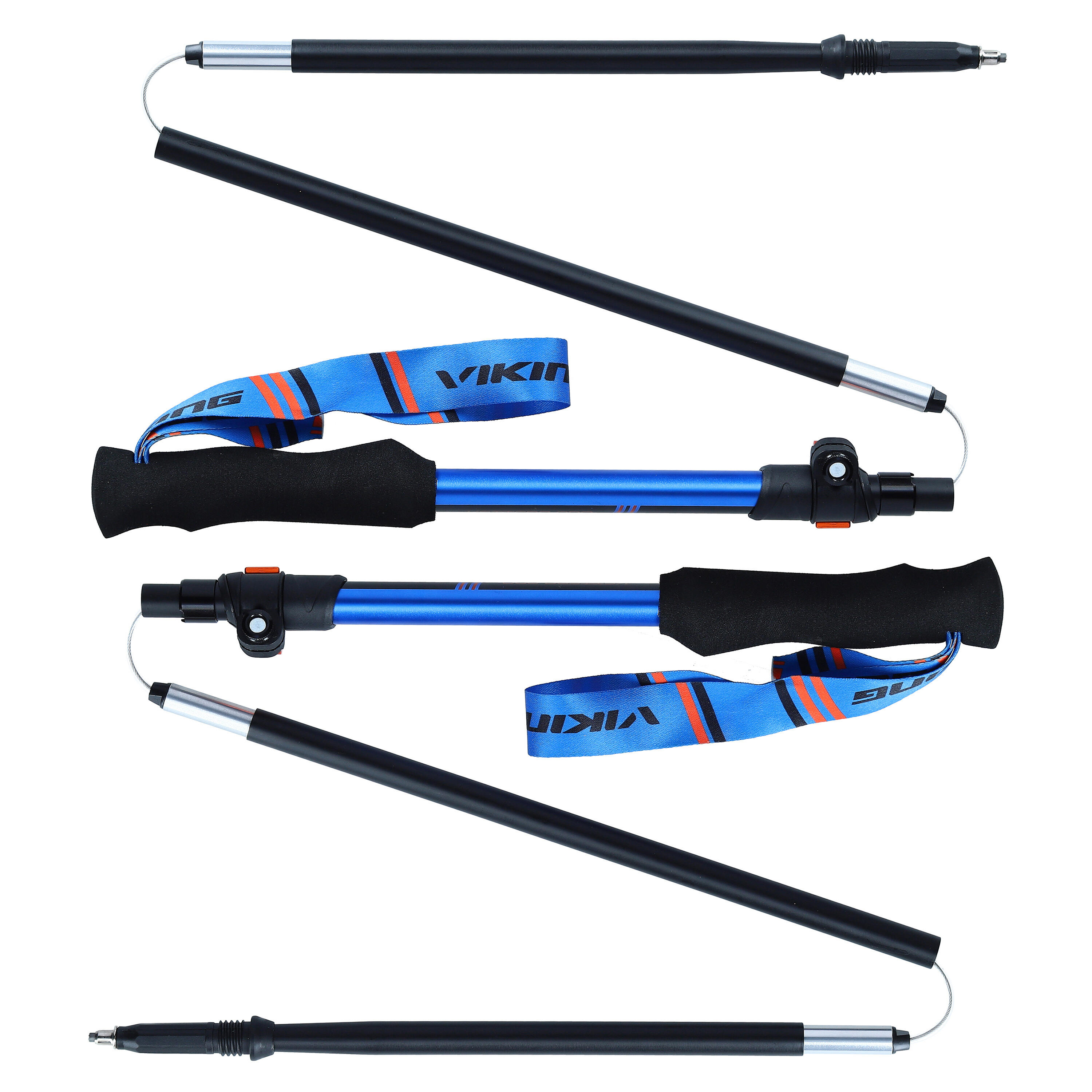 Kije trekkingowe dla dorosłych Viking Kettera Pro, 5 sekcyjny