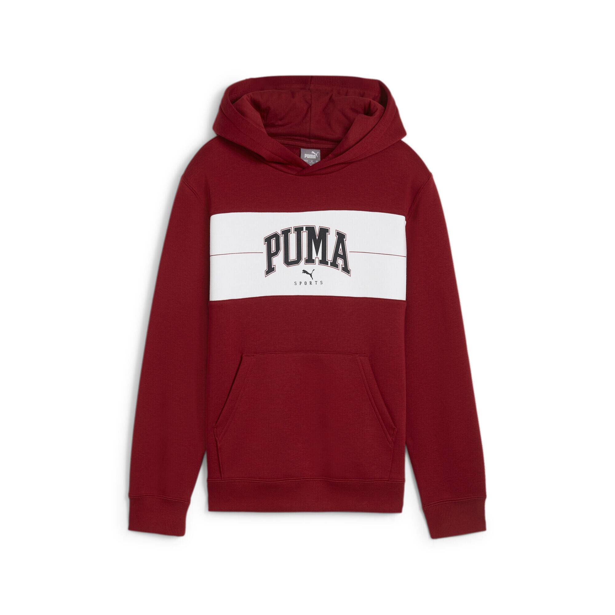 Młodzieżowa bluza z kapturem PUMA SQUAD PUMA Intense Red