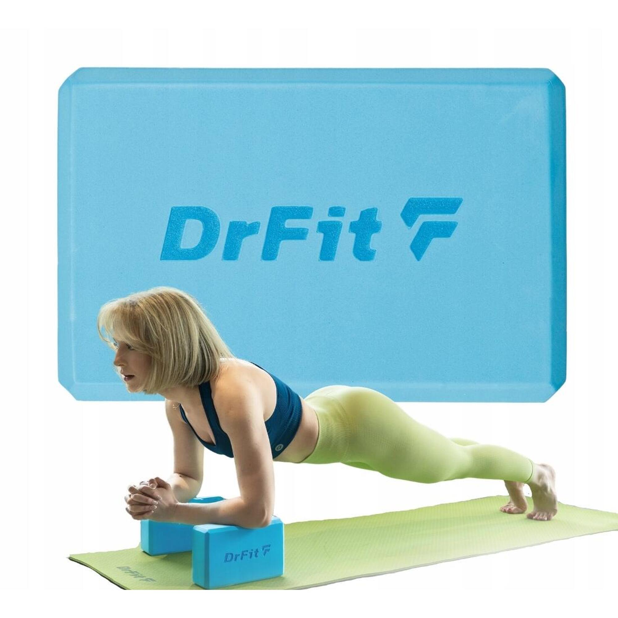 Twarda kostka do jogi bloczek klocek piankowy do pilatesu blok do fitness DrFit