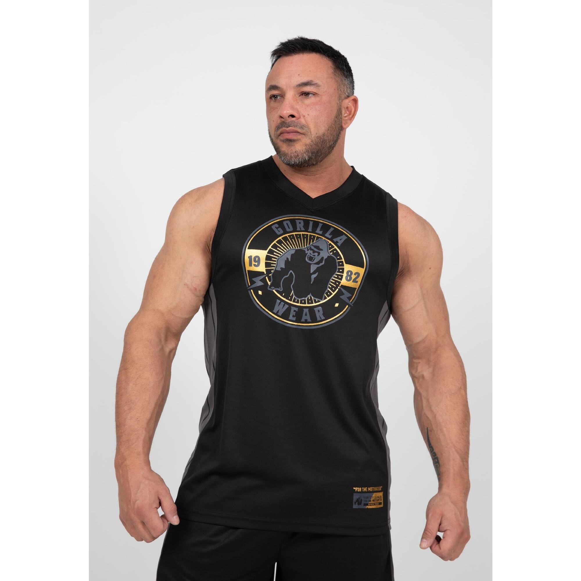 Orlando Jersey Top bez rękawów - Czarny