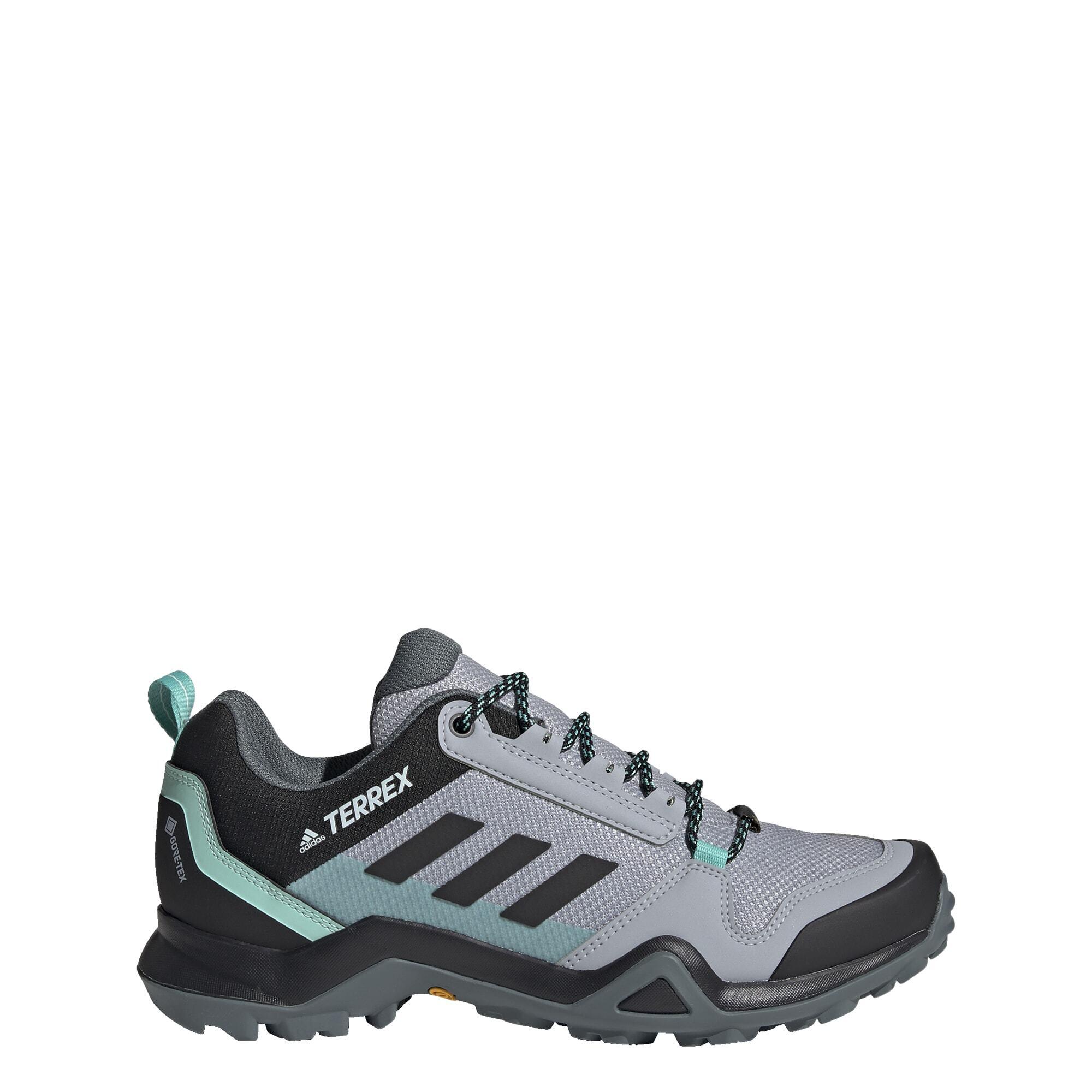 Buty sportowe adidas Terrex Ax3 Gore-Tex szaro-turkusowe damskie