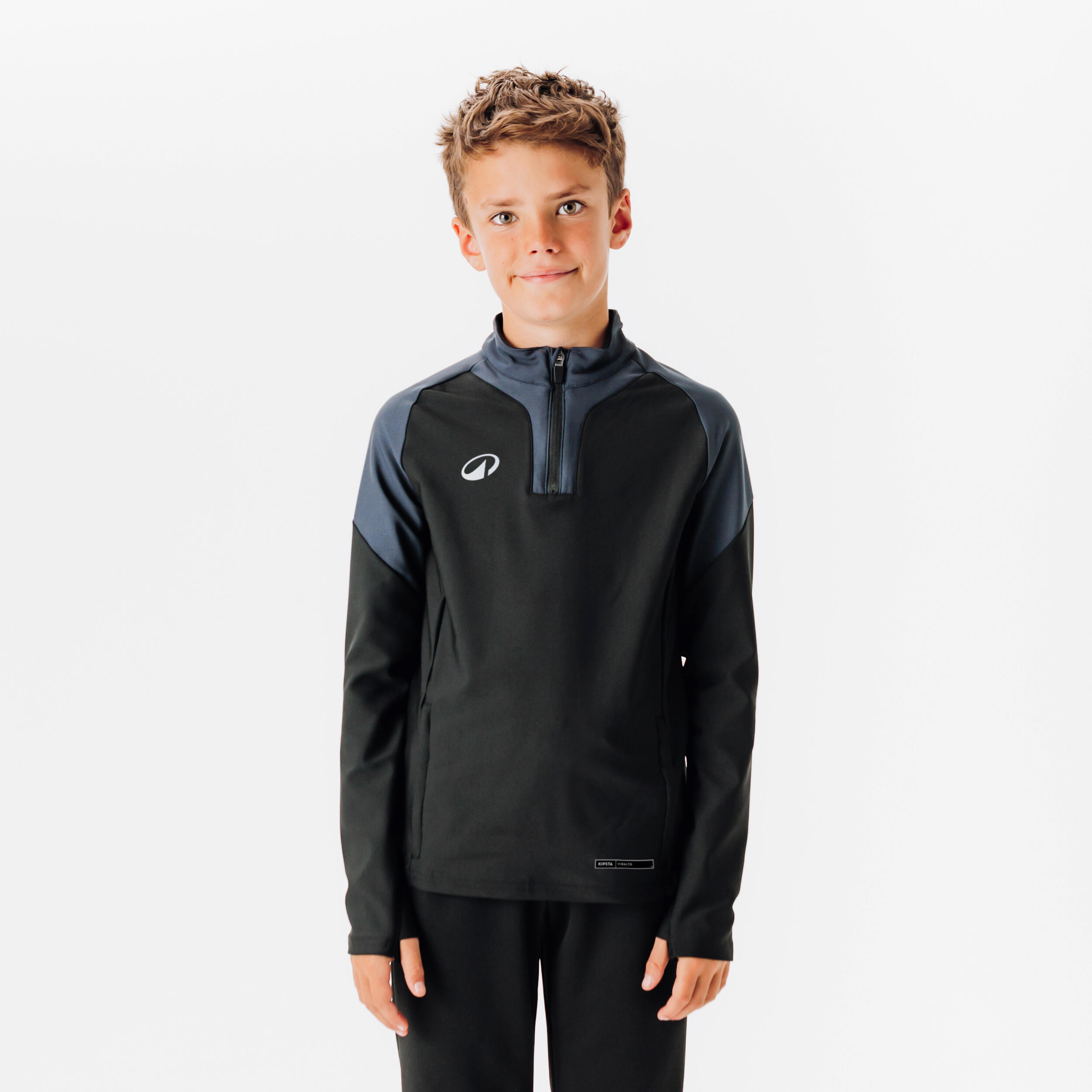 Bluza piłkarska dla dzieci Kipsta Viralto Club na krótki suwak