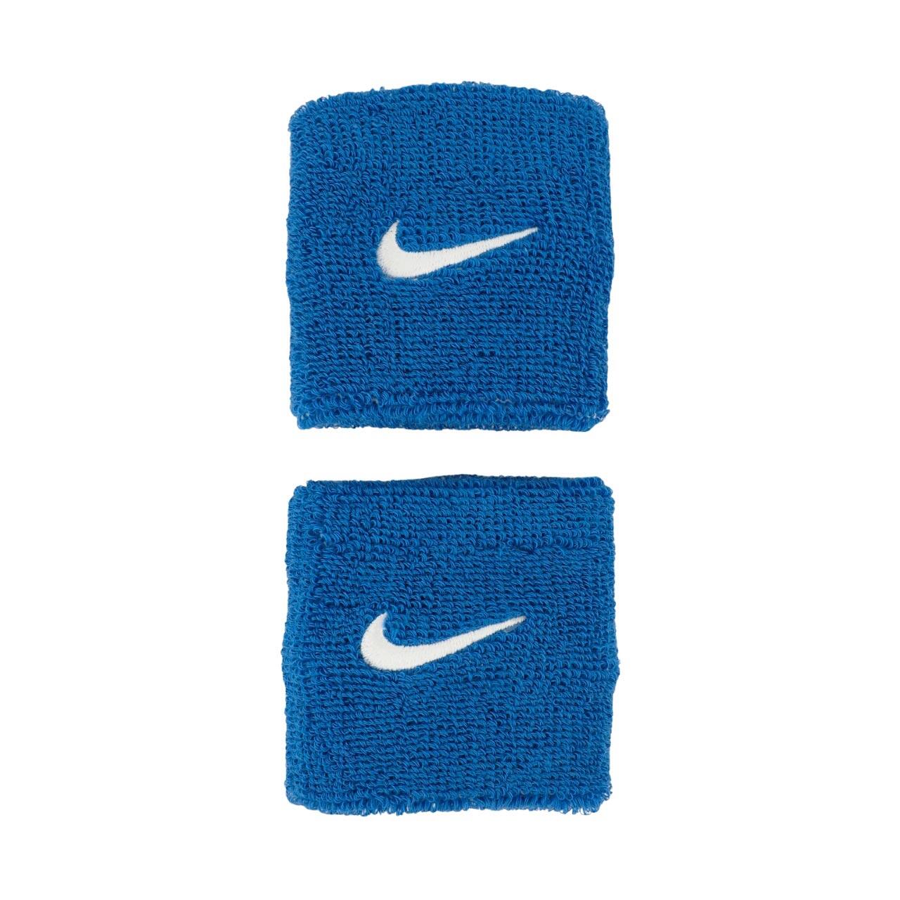 Frotki na rękę Nike Swoosh Wristbands 2 szt. niebieskie N1012405400OS