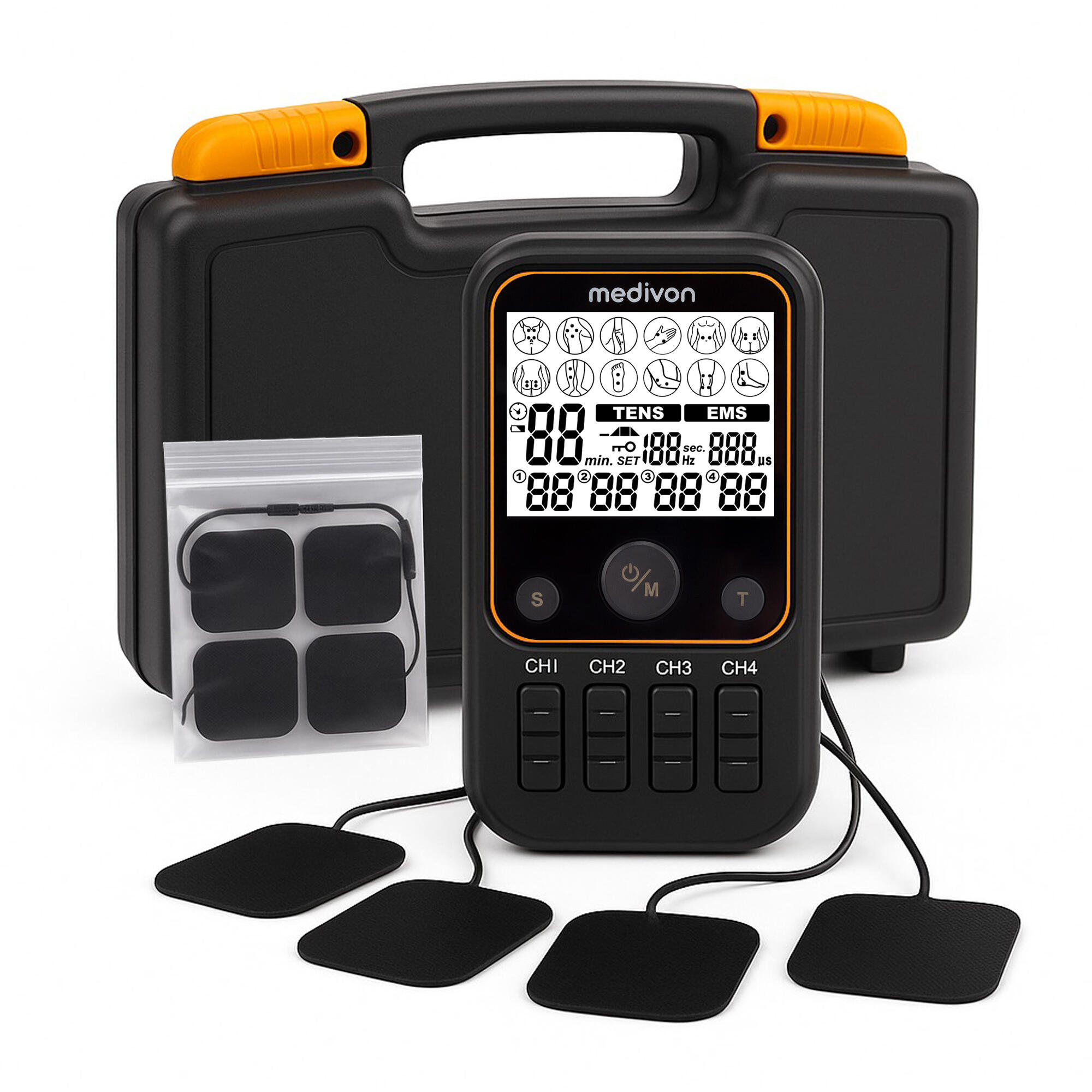 Elektrostymulator mięśni i nerwów TENS EMS MEDIVON OdinFlex PRO