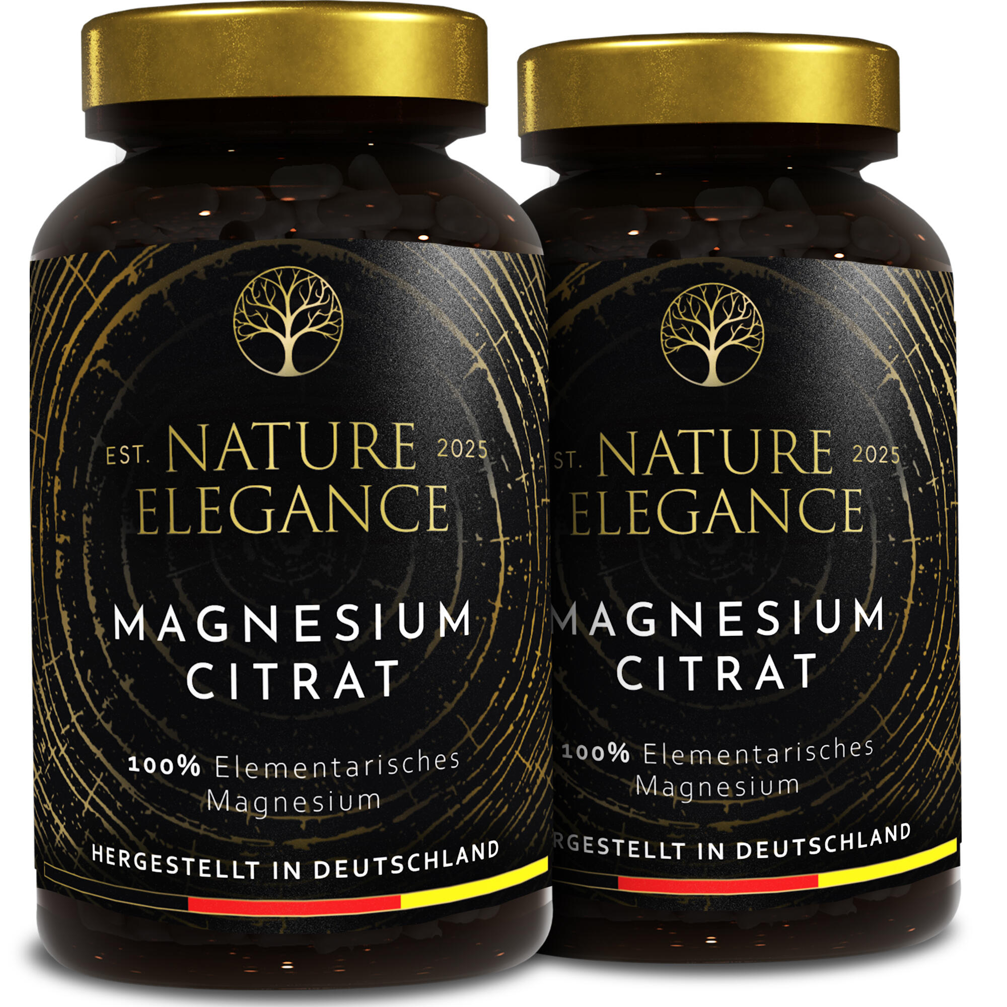 Wysokodawkowy cytrynian magnezu w brązowym szkle – wyprodukowane w Niemczech