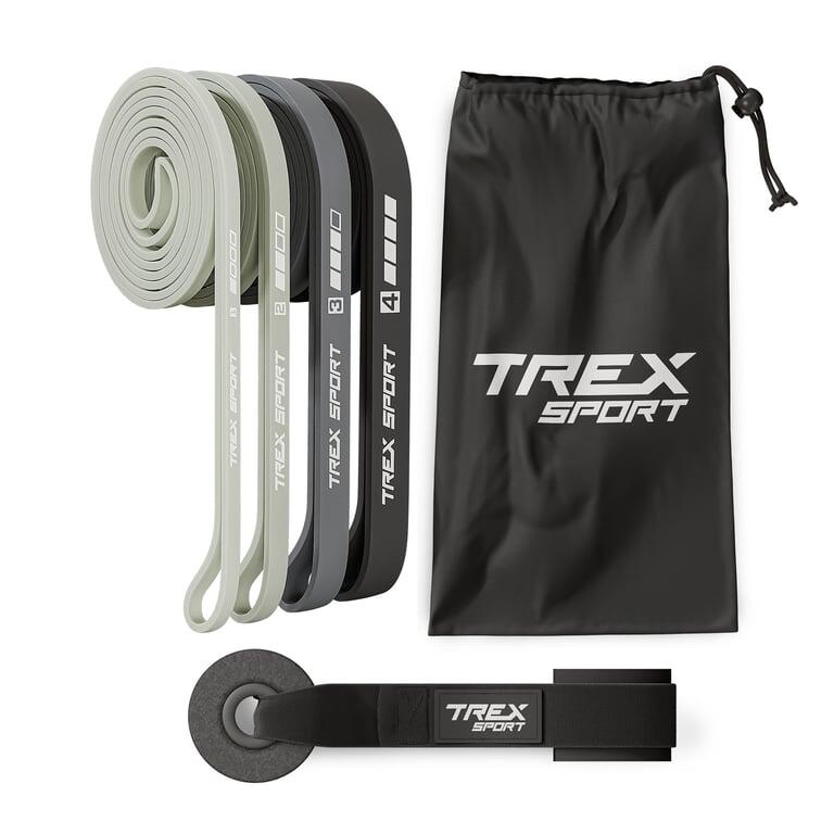 Zestaw 4 gum oporowych Trex Sport Power Band z uchwytem do drzwi opór 2–41kg