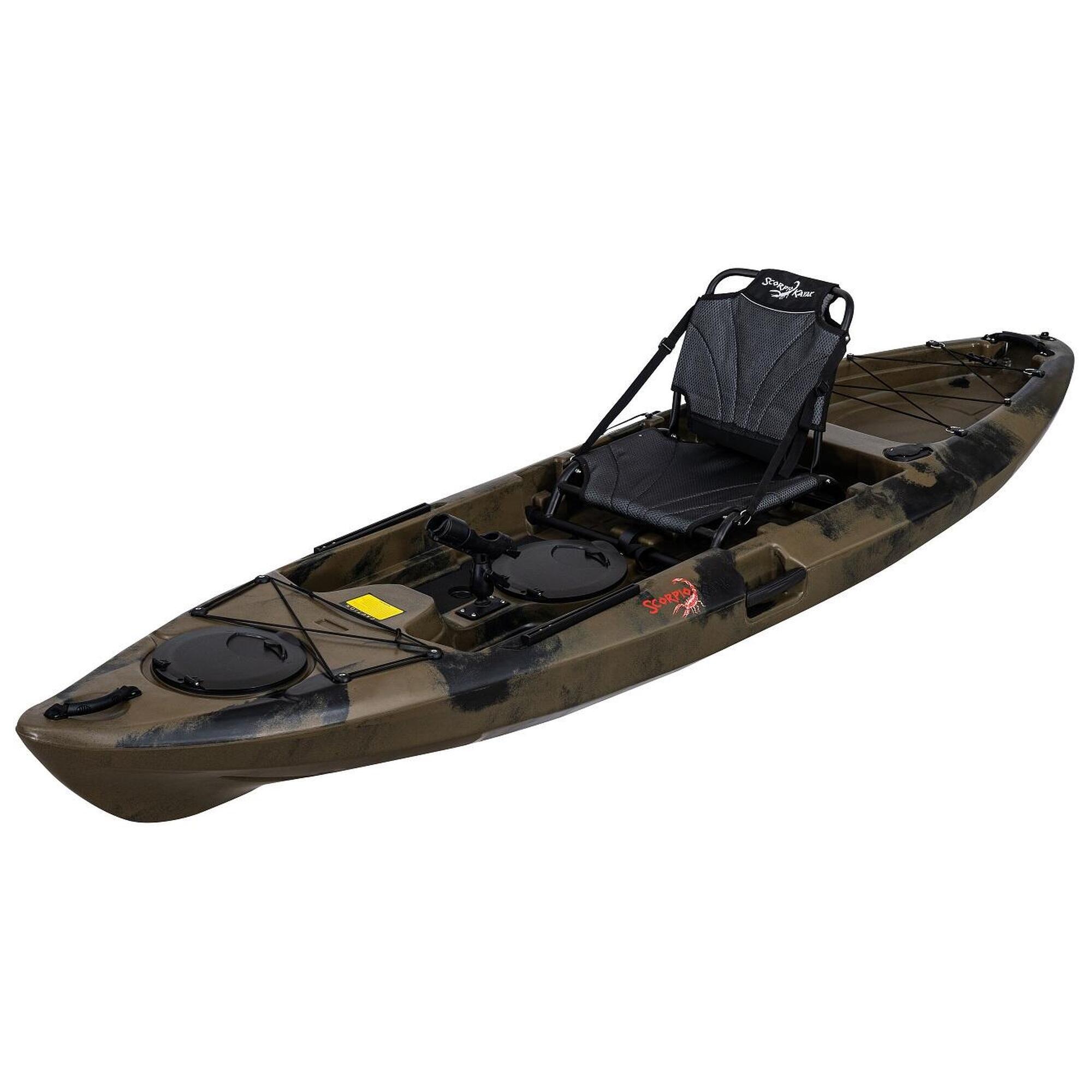 Kajak jednoosobowy wędkarski stabilny do pływania Scorpio kayak Lagoon 10