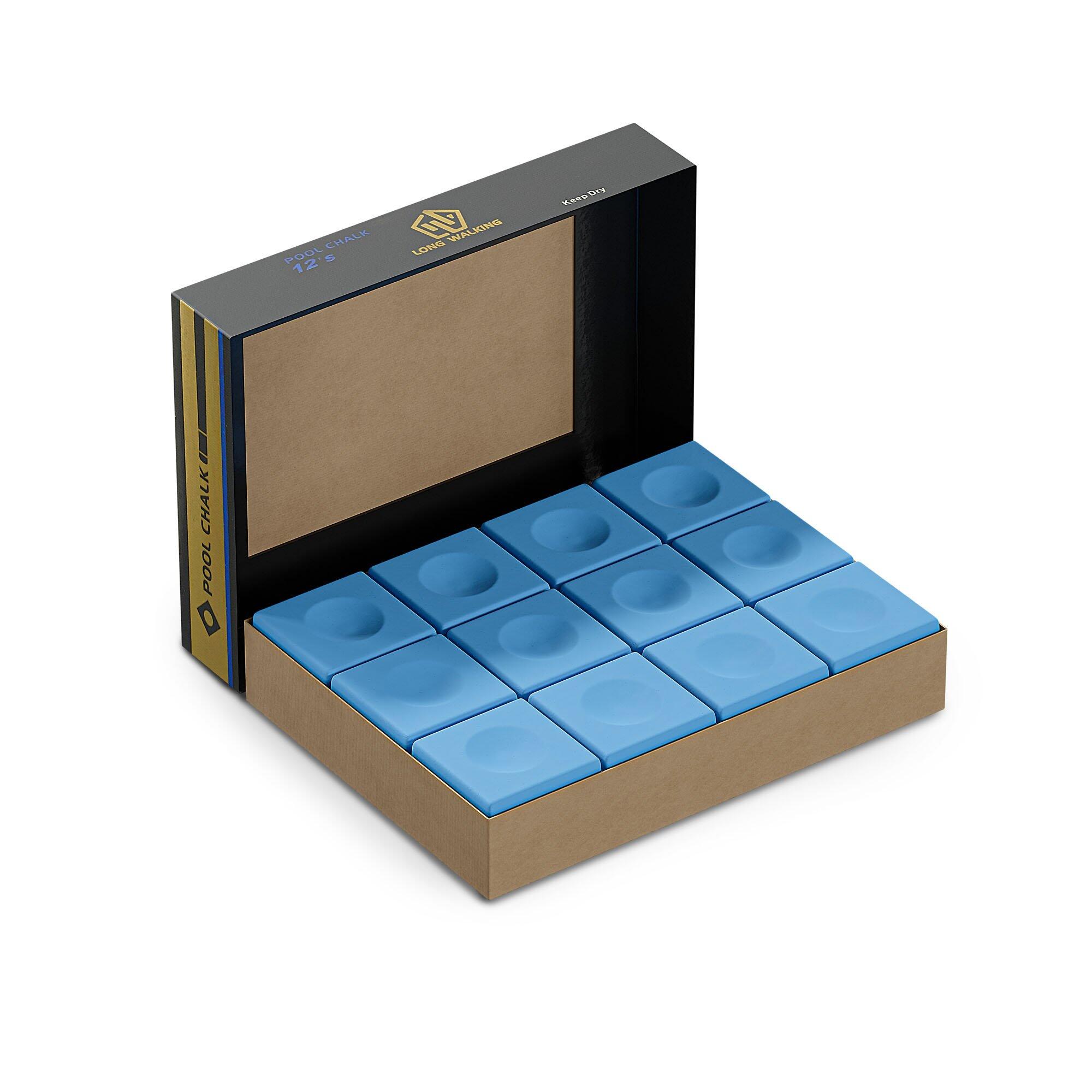 Kreda do bilarda - 12 niebieskich kostek