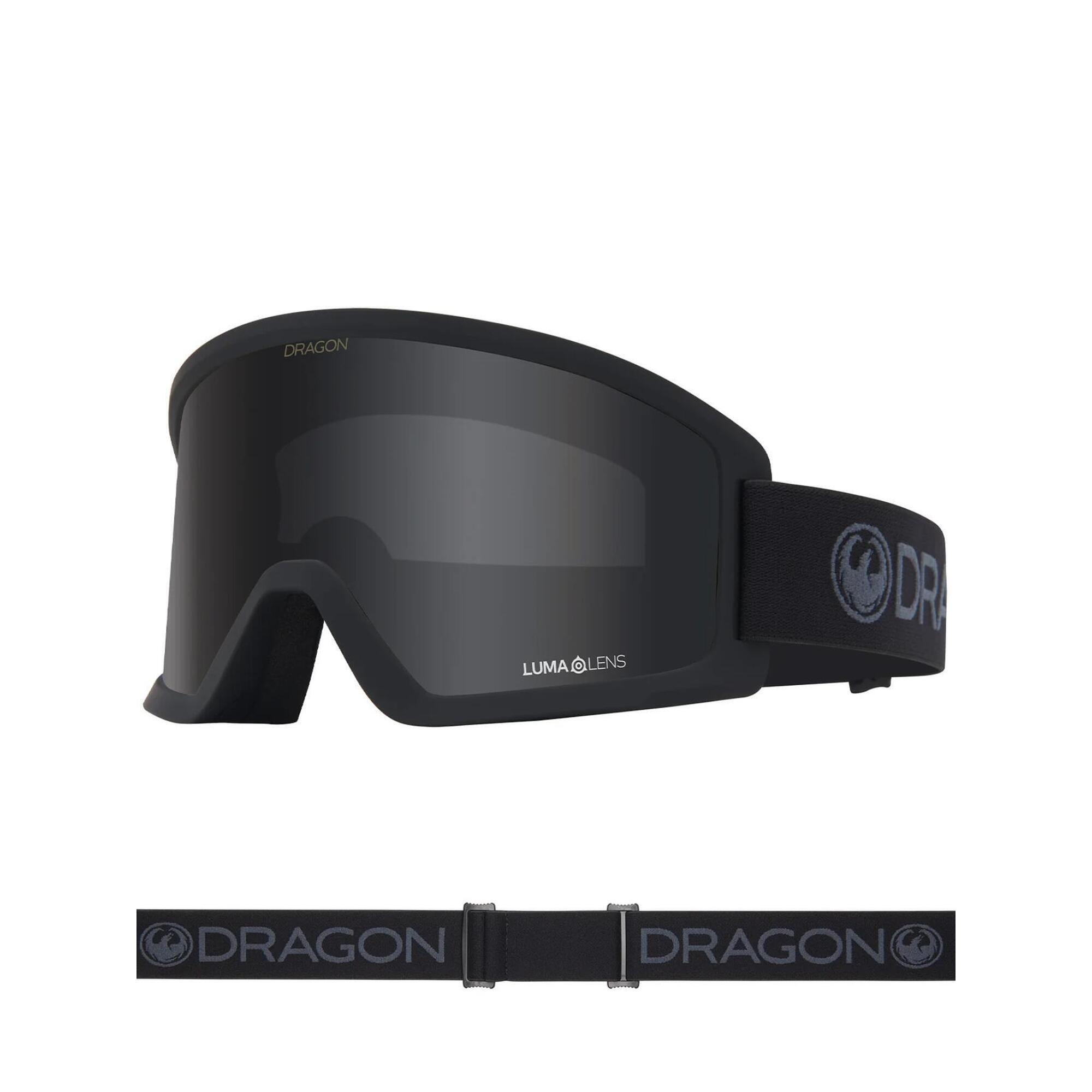 Gogle Dragon DX3 L OTG Blizzard - Blackout Lumalens Dark Smoke Lens