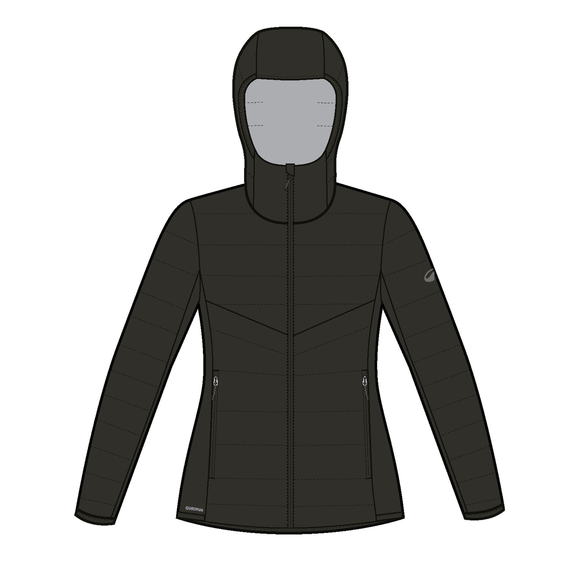 Kurtka turystyczna damska zimowa Quechua MH500