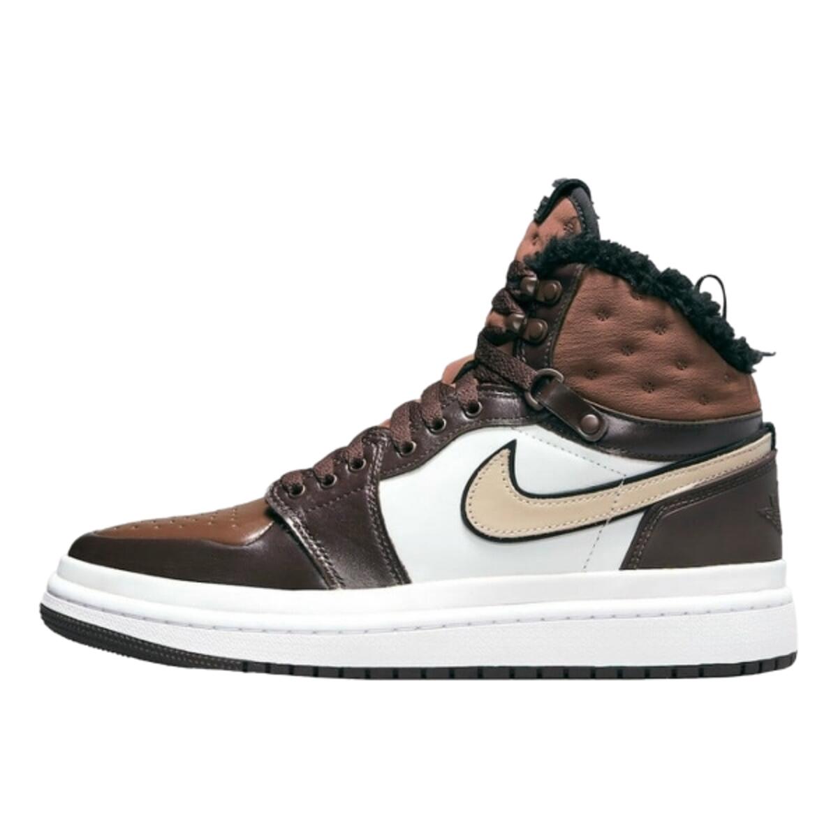 Buty do chodzenia dla dorosłych Air Jordan 1 High Fur Acclimate Brown