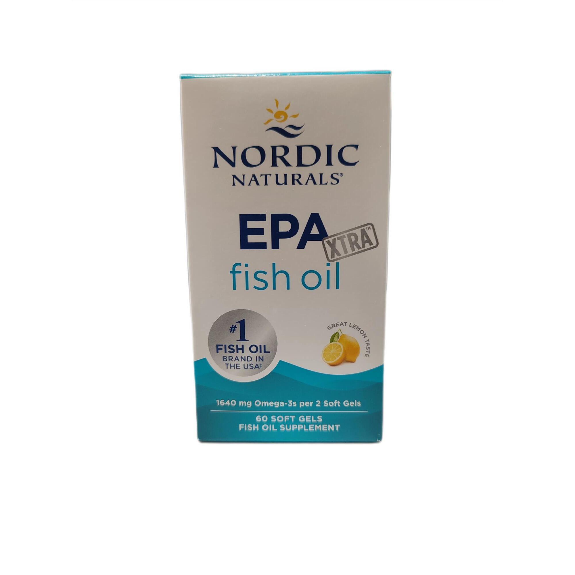 Kwasy EPA Xtra 1640 mg Omega 3 Nordic Naturals Cytryna 60 kapsułek