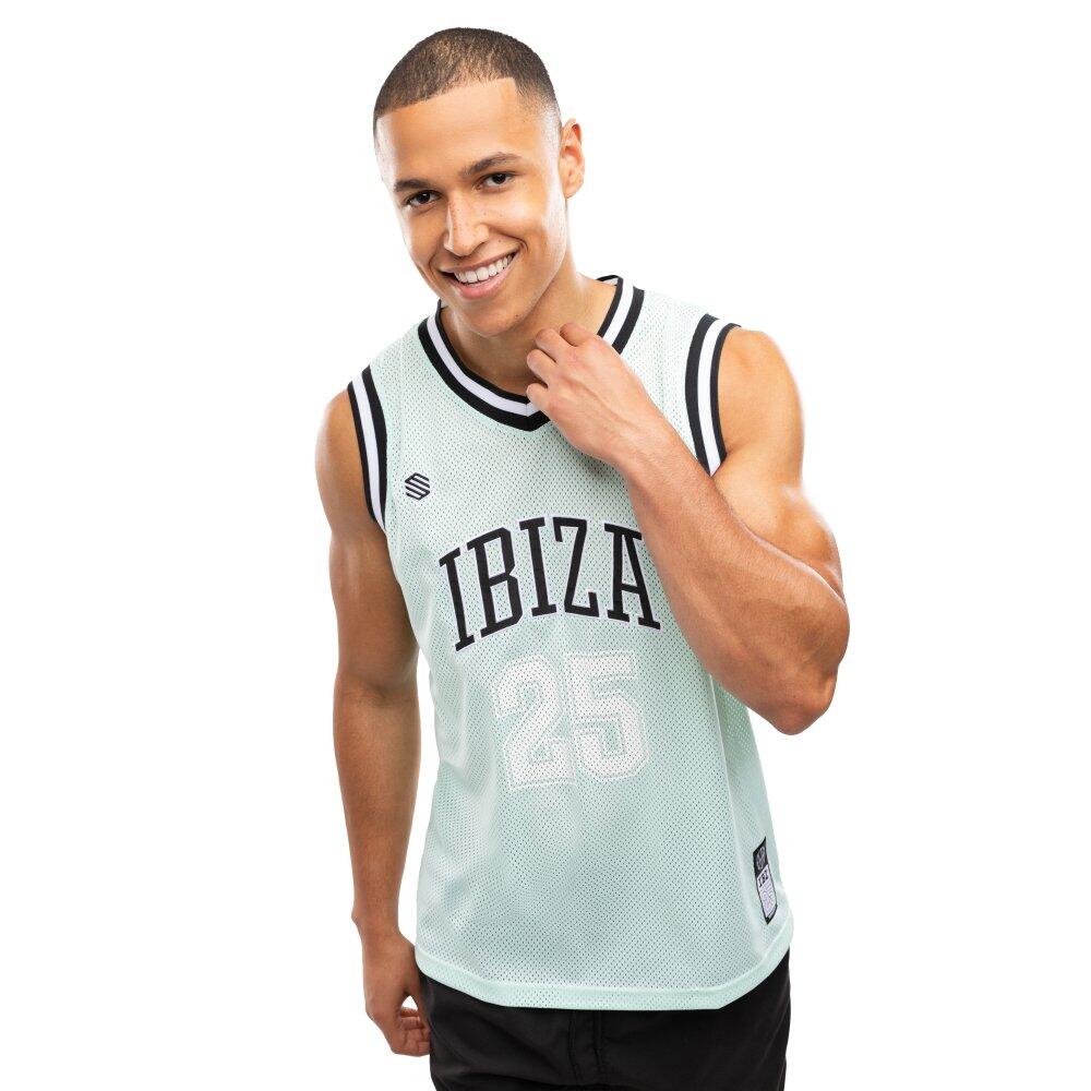 Męska koszulka koszykarska Lifestyle Siroko IBZ Pedrera Water Green