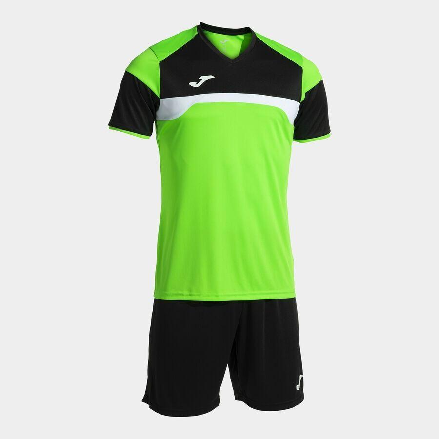 Joma Danubio III Zestaw Sportowy Fluor Zielony-Czarny L – Lekki i Oddychający