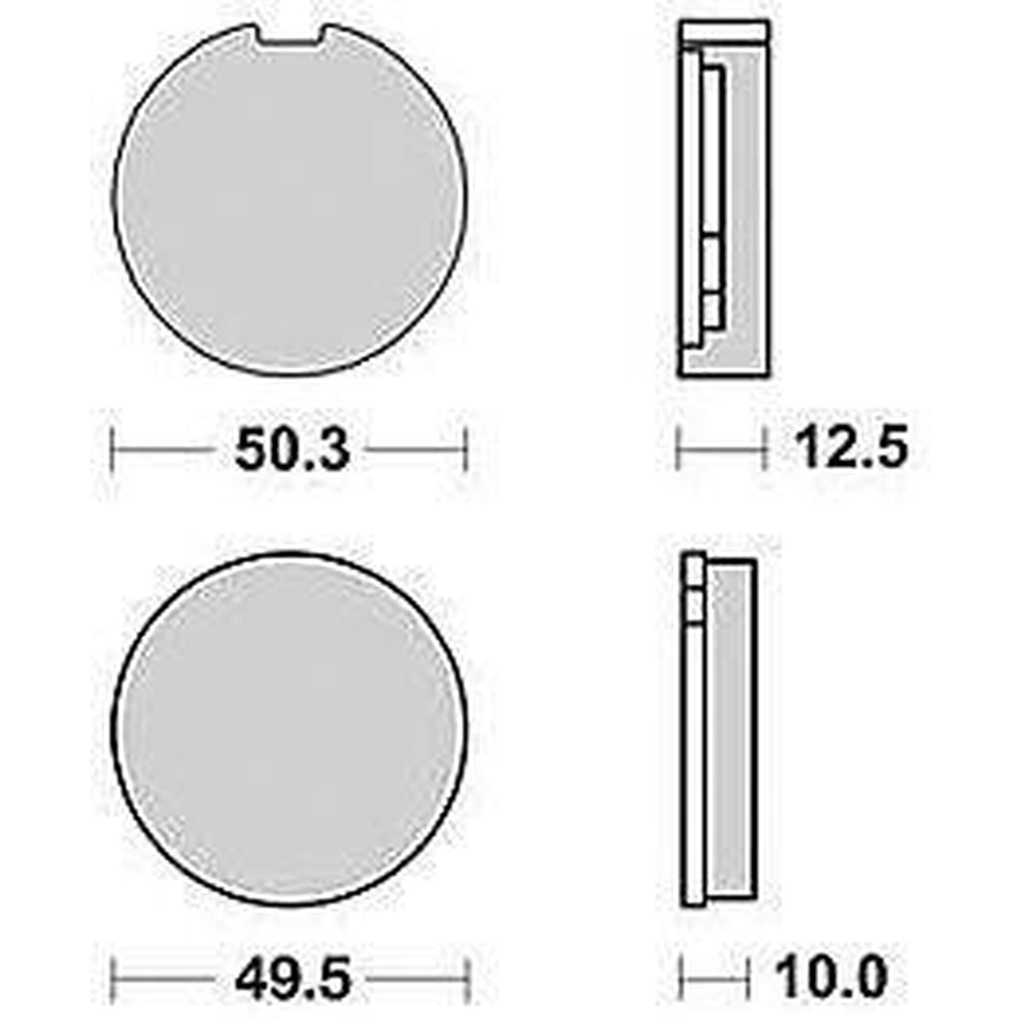 Klocki hamulcowe TRW MCB 16 - organiczne standardowe