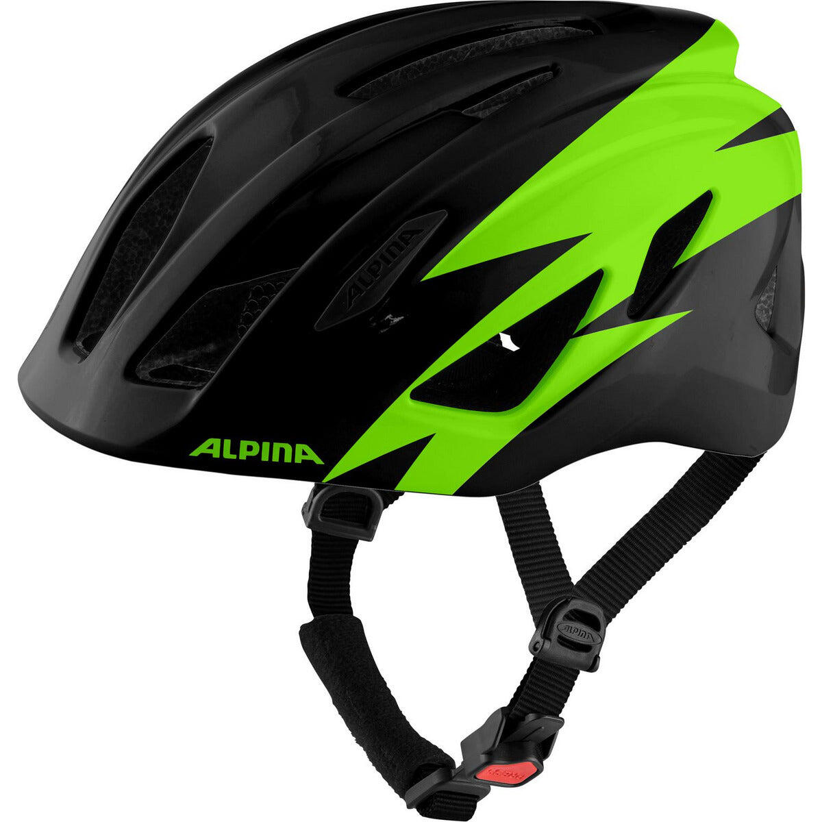 ALPINA KASK PICO NEON-GREEN BLUE GLOSS 50-55 cm