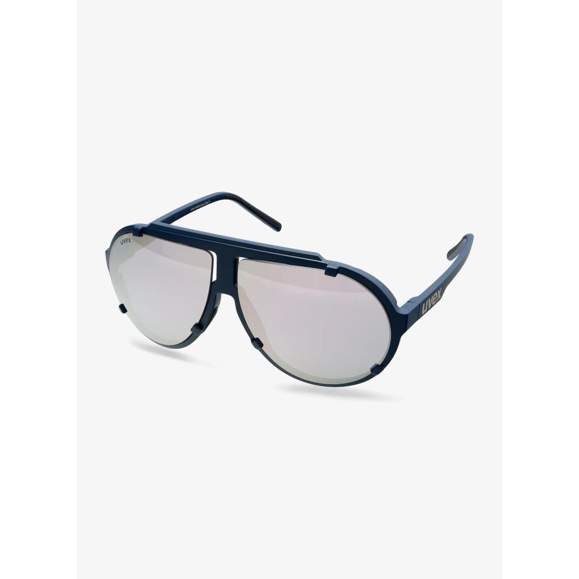 Okulary przeciwsłoneczne Uvex Esntl Pina - blue matt/mirror silver