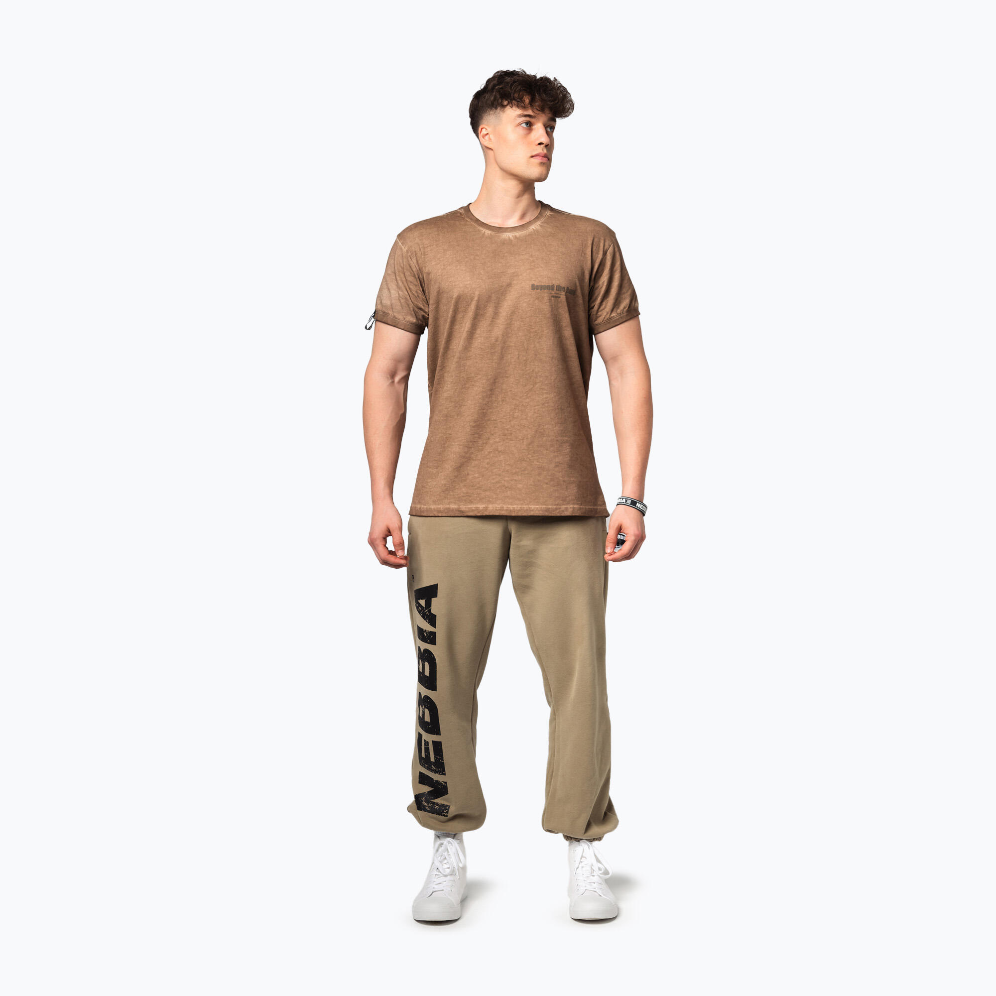 Koszulka treningowa męska NEBBIA Washed-Off Max Out