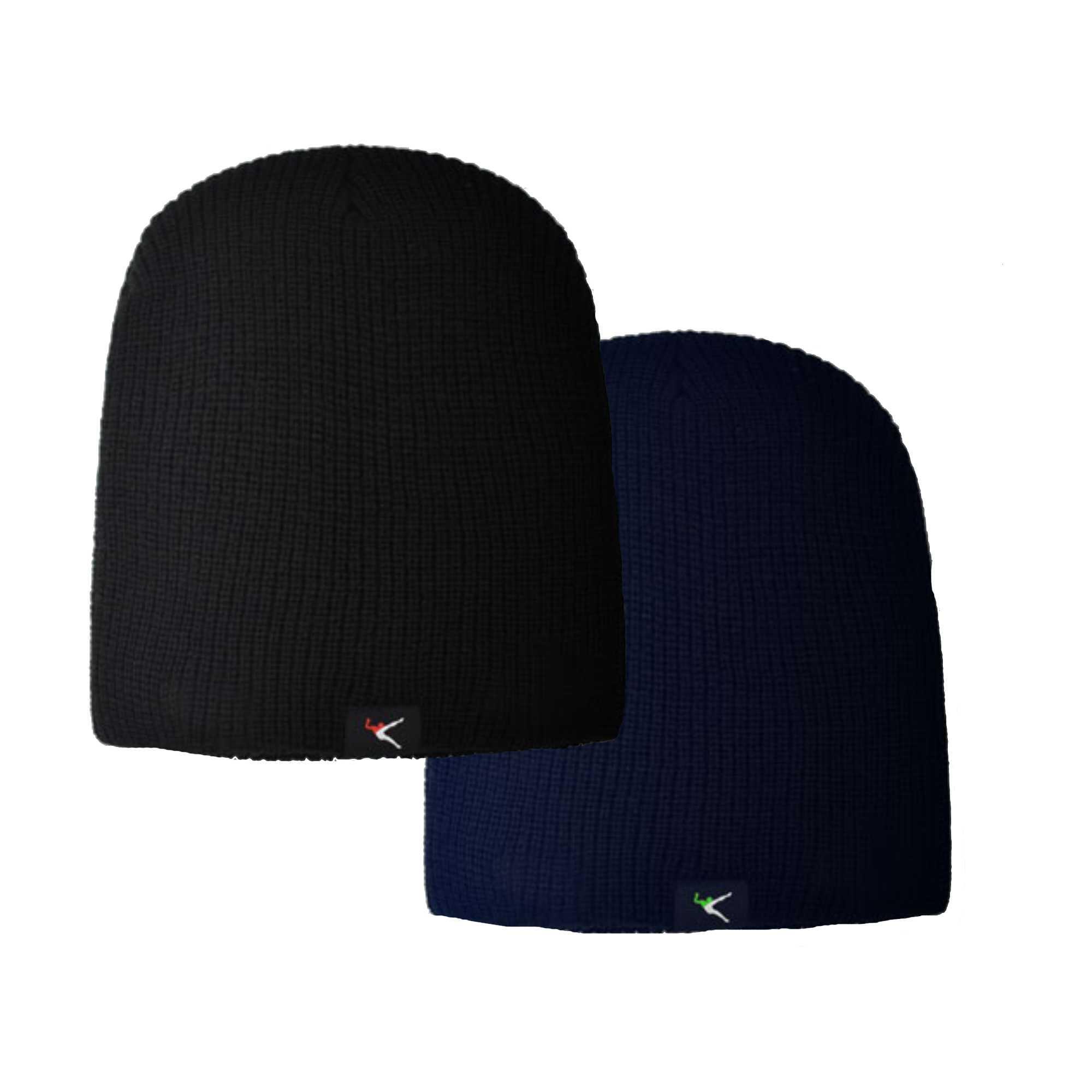 Zestaw 2 czapek zimowych HATY - niebieska/czarna