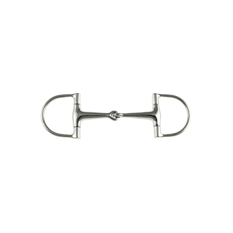 Solid d ring snaffle bit