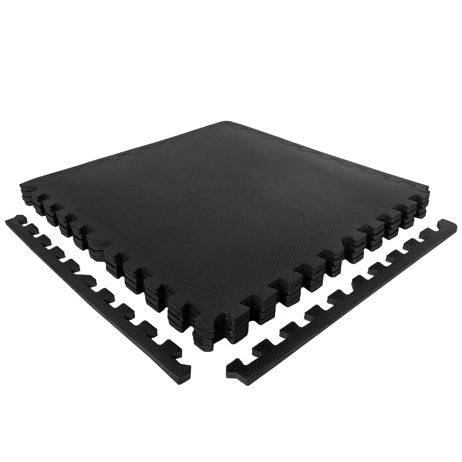 Fitness Puzzle Mat - 12-częściowa mata podłogowa - 240 x 120 cm