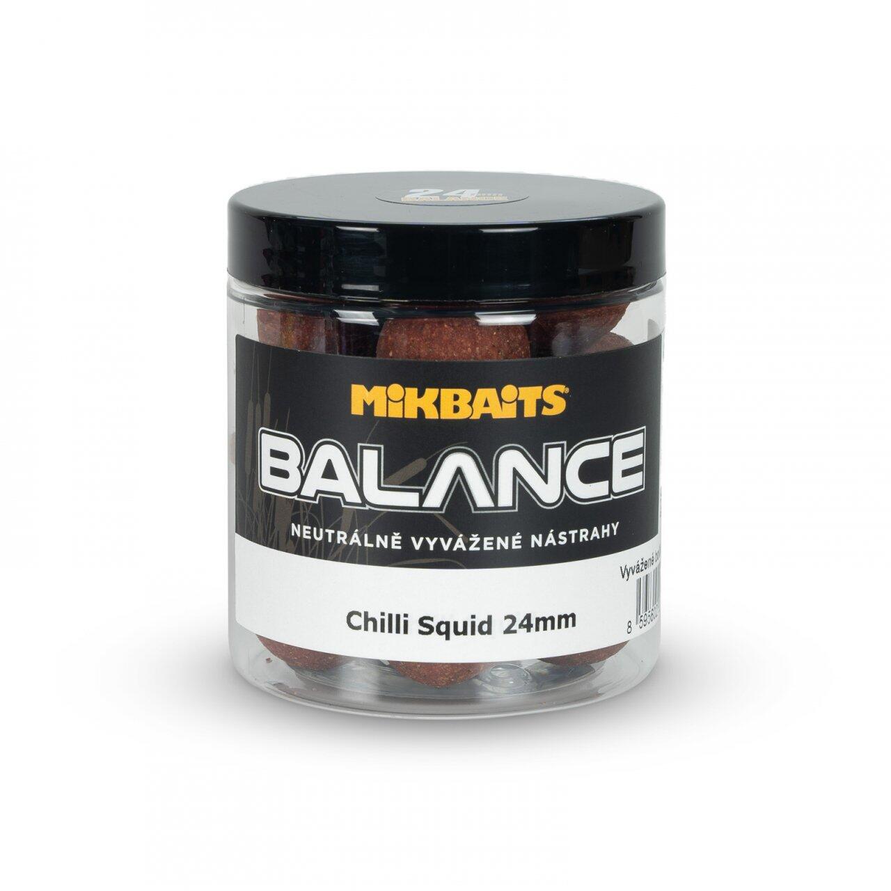 Kulki Zbalansowane Mikbaits Spiceman Boilies Balance 250Ml - Chili/Squid 24Mm