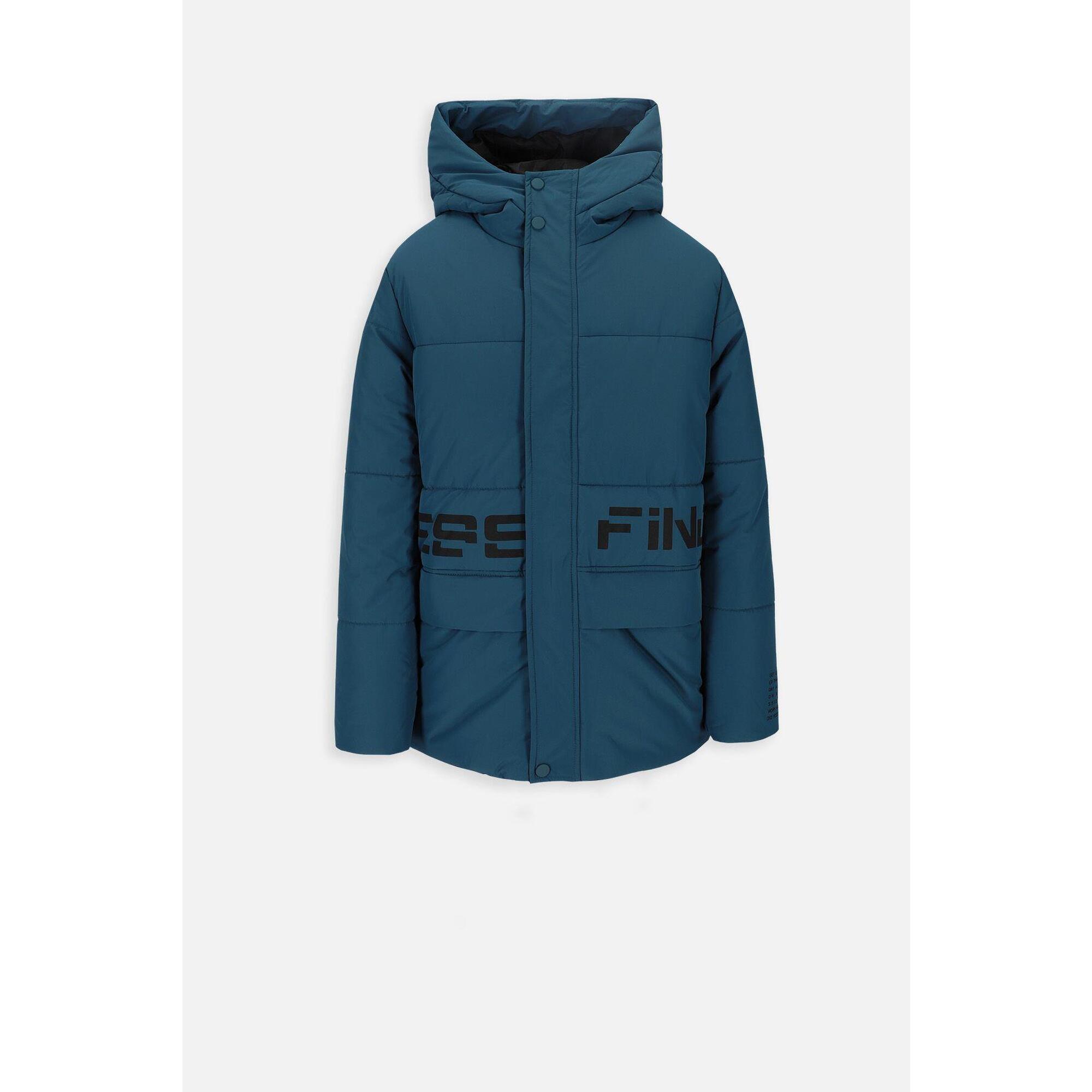 Kurtka turystyczna chłopięca ciepła Lemon Explore ZL3 turkusowa