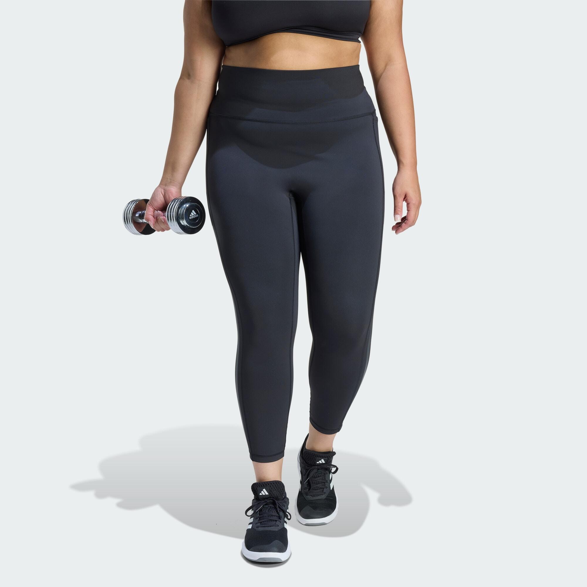Legginsy Optime Workout 3-Stripes 7/8 (Plus size)