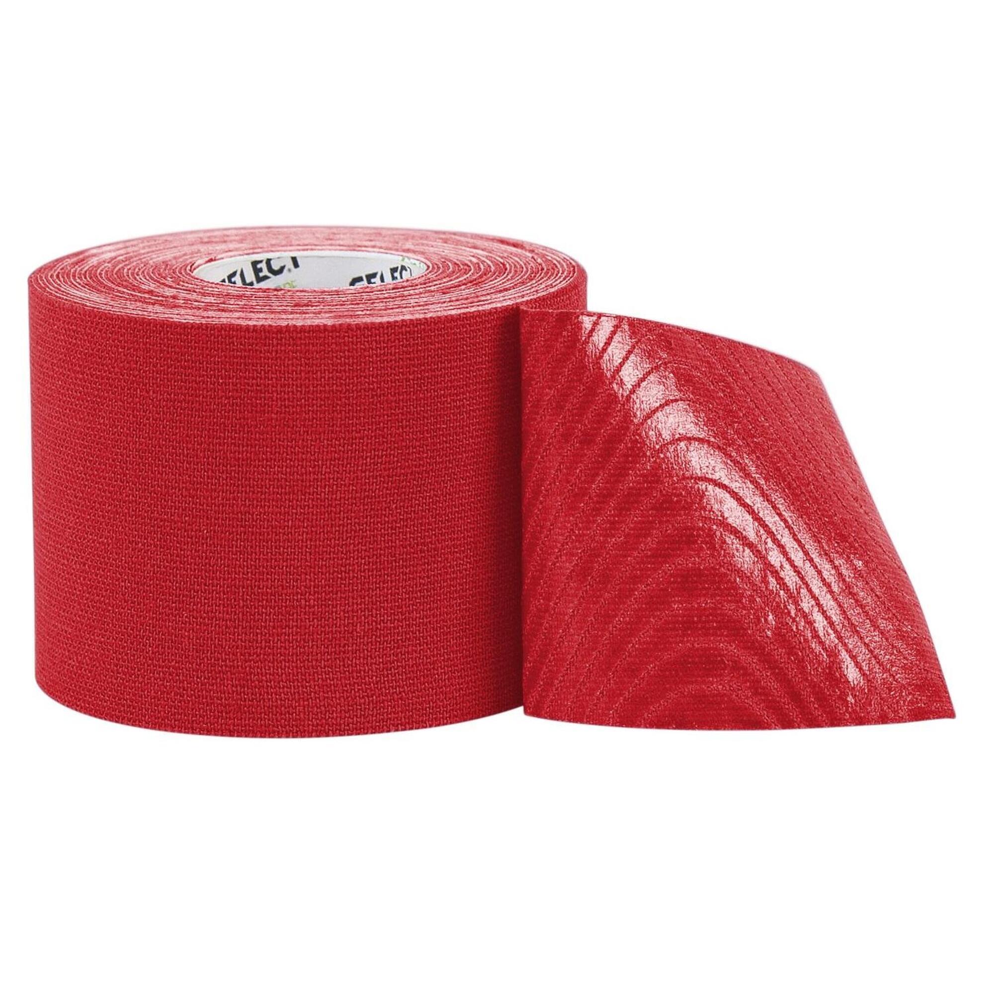 Taśma do kinesiotapingu na mięśnie Select K-TAPE czerwona 5cm X 5m