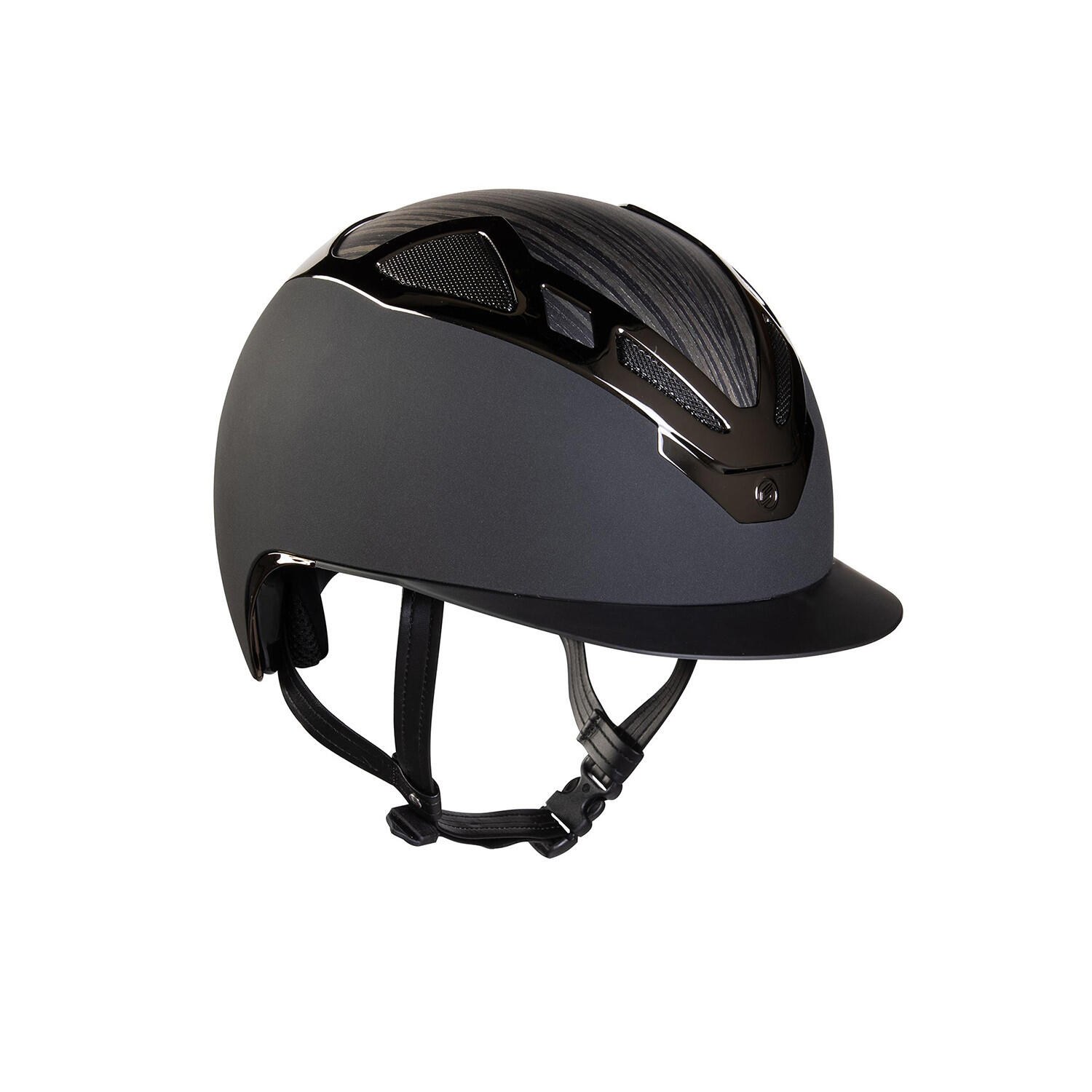 Kask apex wood antracyt matowy