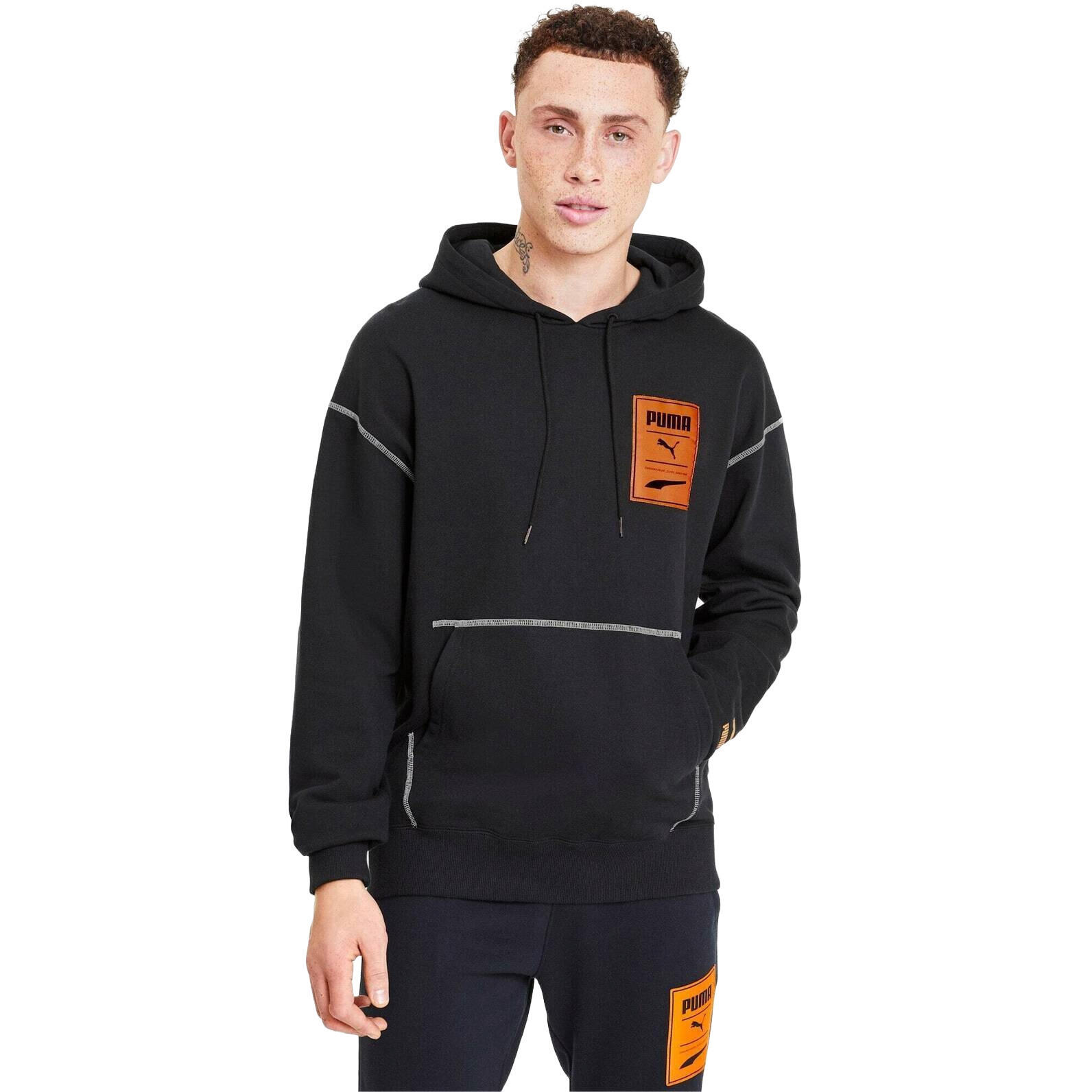 Bluza z kapturem męskie Puma Recheck Pack Graphic Hoodie