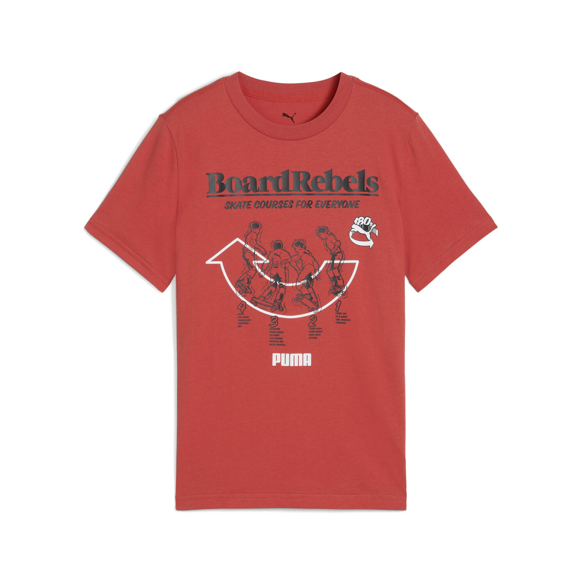 Młodzieżowa koszulka Mid 90s z grafiką PUMA Red Fire