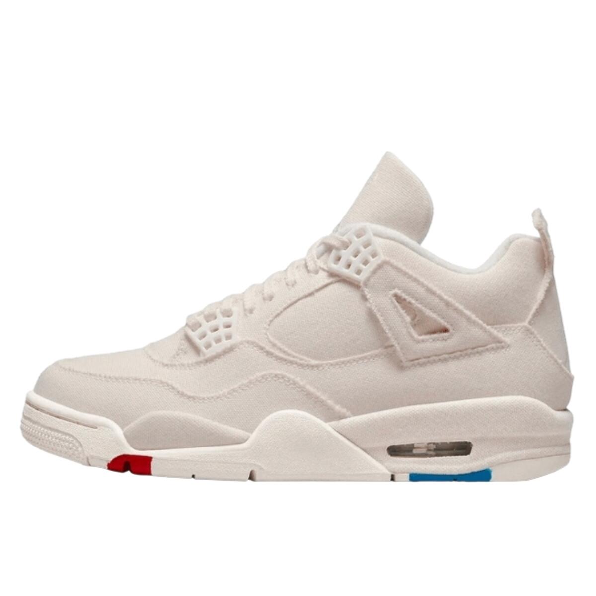 Buty do chodzenia dla dorosłych Air Jordan 4 Sail Canvas