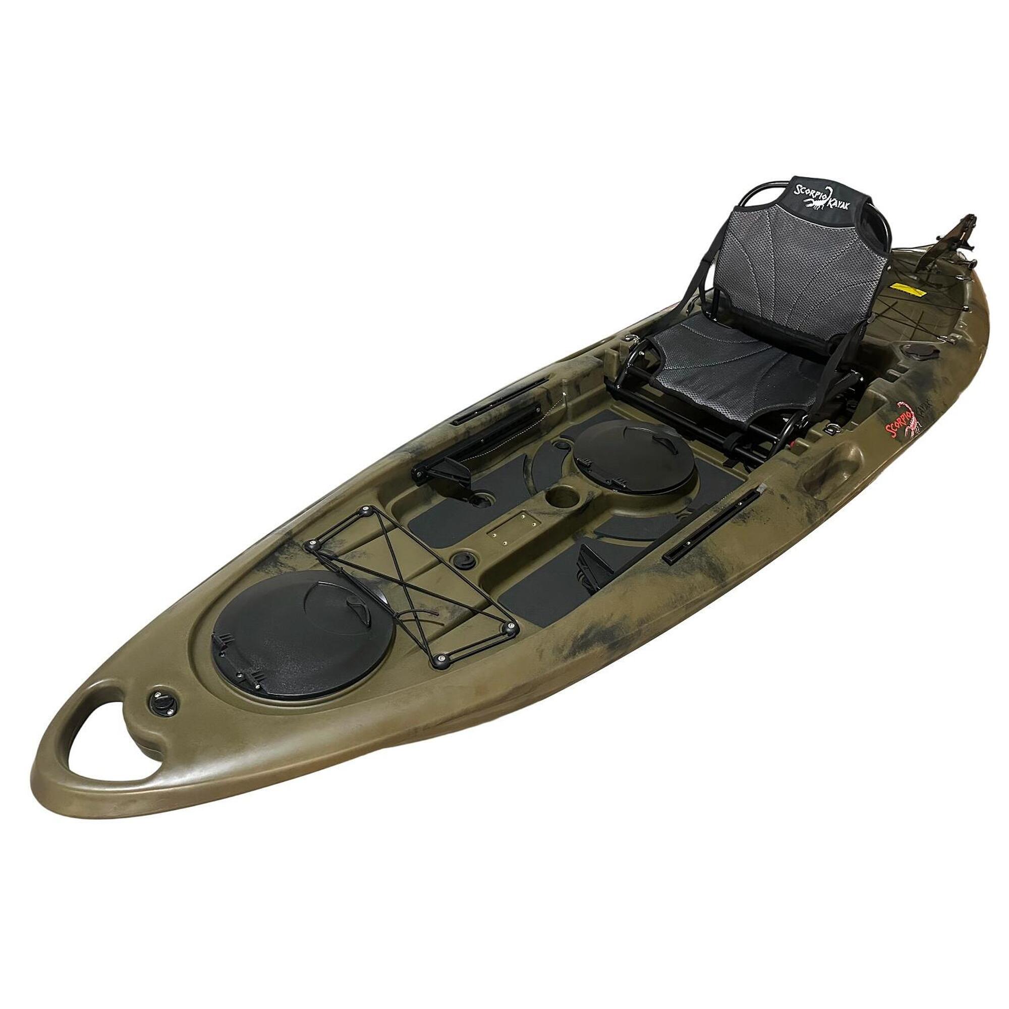 Kajak jednoosobowy wędkarski ze sterem Scorpio kayak Lagoon 10.5 + ster