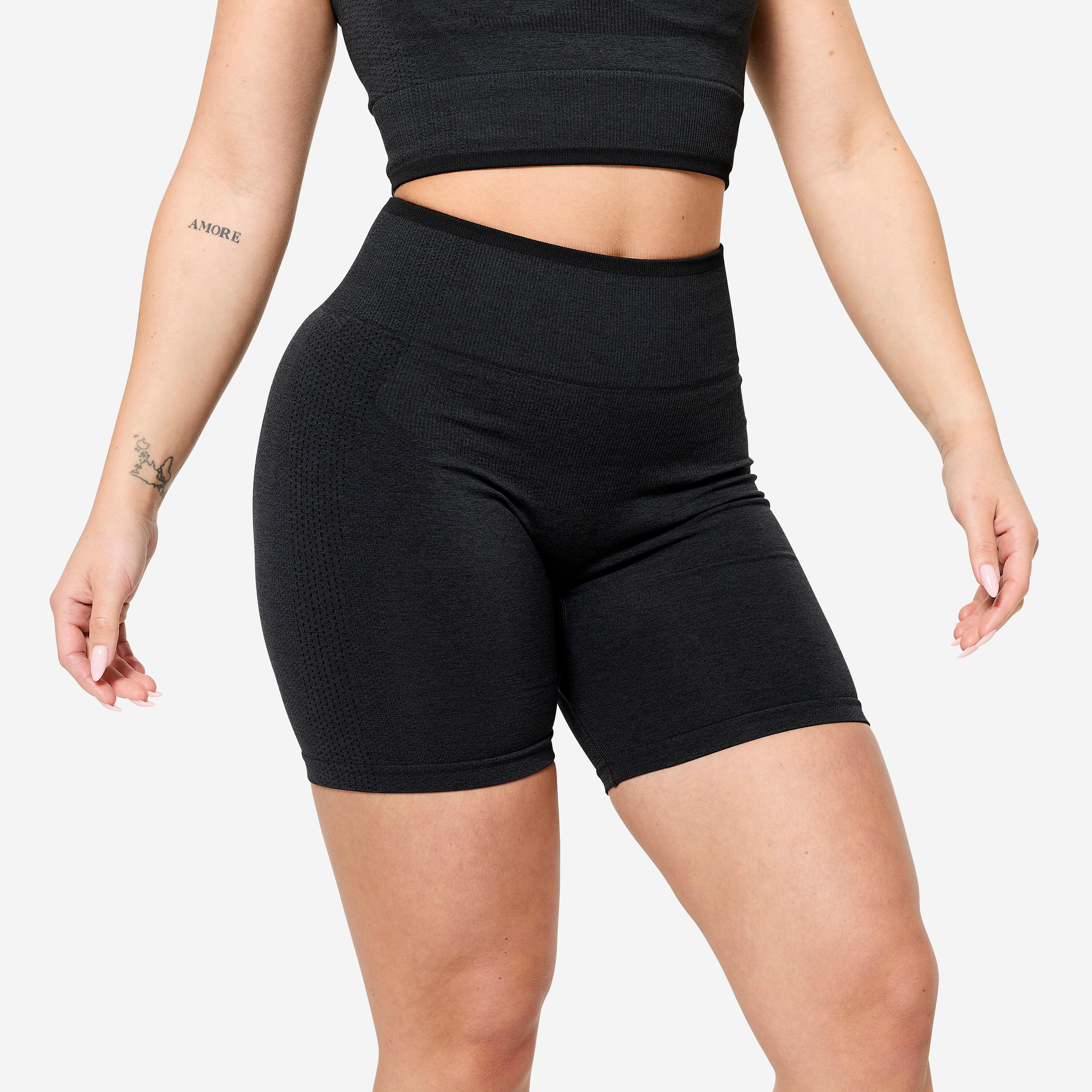 Spodenki do treningu siłowego damskie Domyos seamless