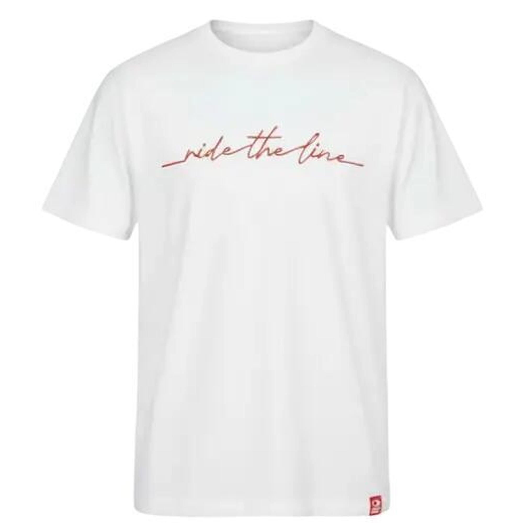 Odzież T-shirts unisex SkatePro RIDE THE LINE Koszulka - XXL - Biały