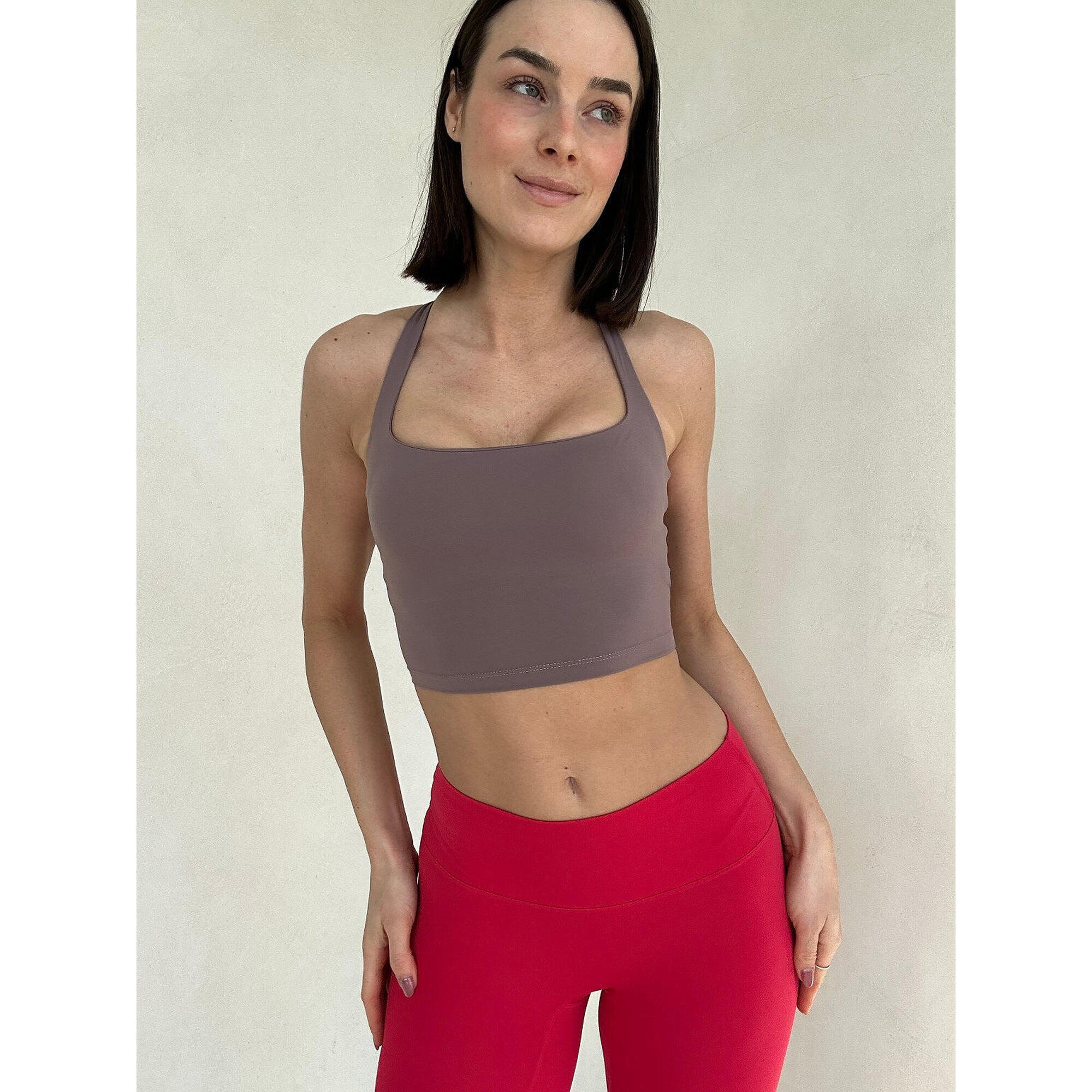 Stanik do jogi Moonholi Sunset z odkrytymi plecami