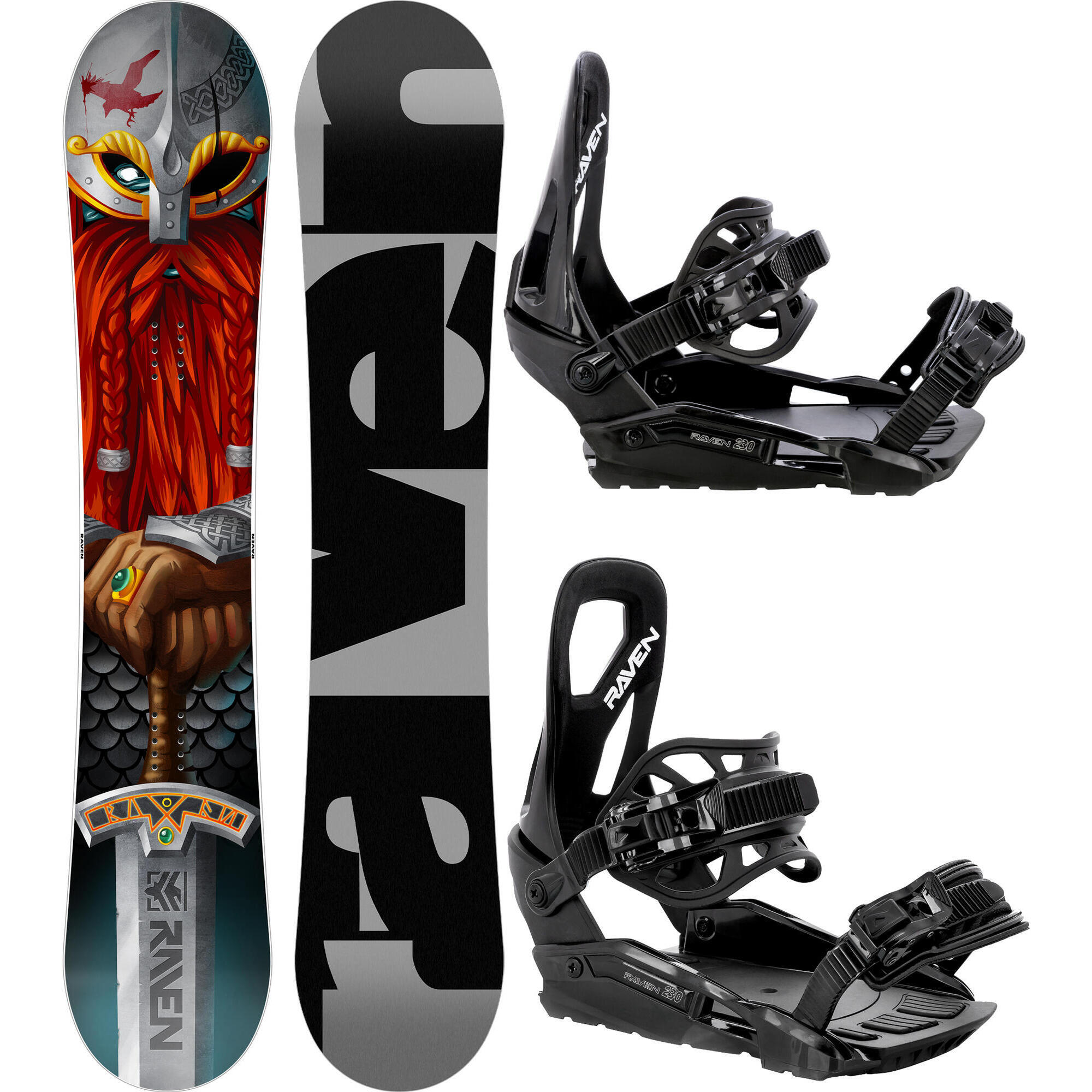 Zestaw Deska snowboardowa Raven Dwarf + Wiązania Raven S230