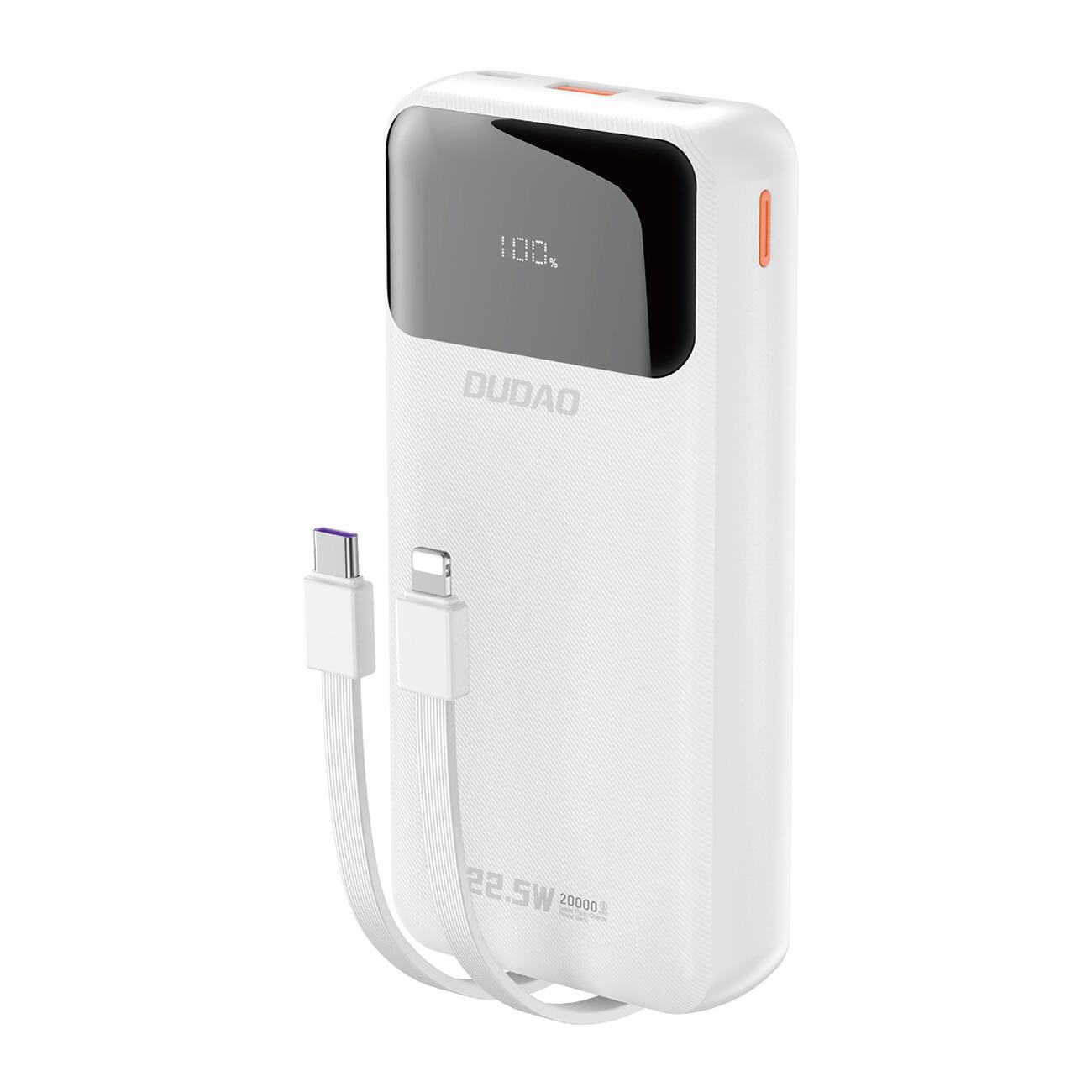 Powerbank Dudao k15pro 20000mAh 22.5W pd usb-c / usb-a / wbudowane kable