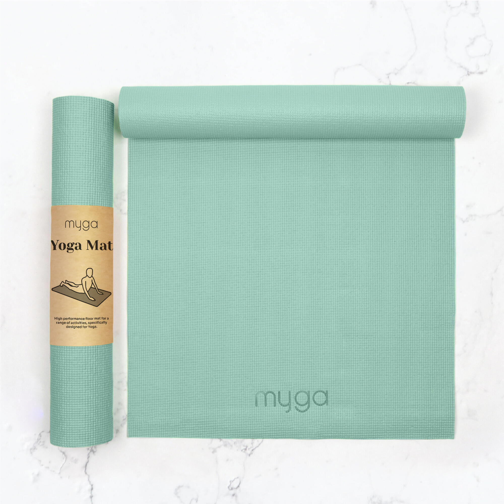 Mata do jogi Entry level 4mm - miętowy