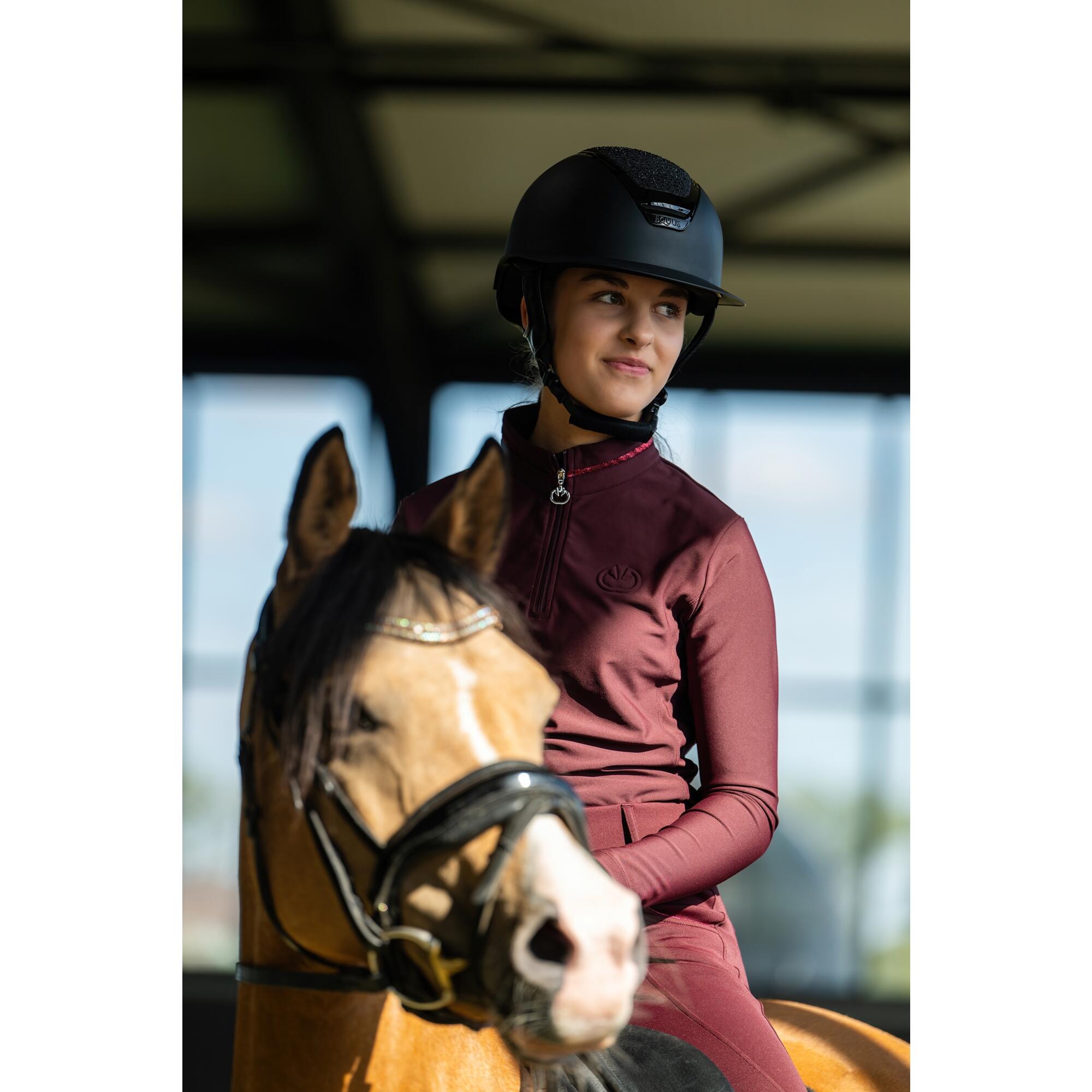 Bluzka jeździecka dziecięca Frosty Elegance