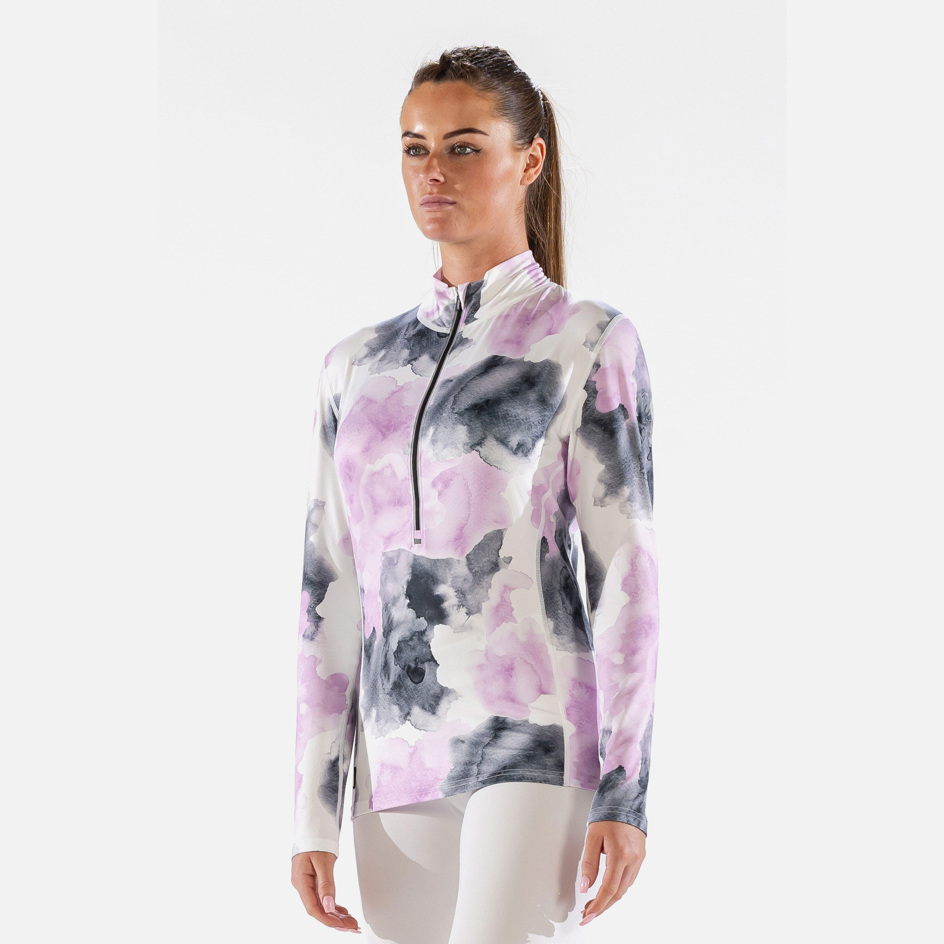 Surfanic Damska Bluza Termoaktywna Carbon Dri Koszulka z Zamkiem SWU2607-710