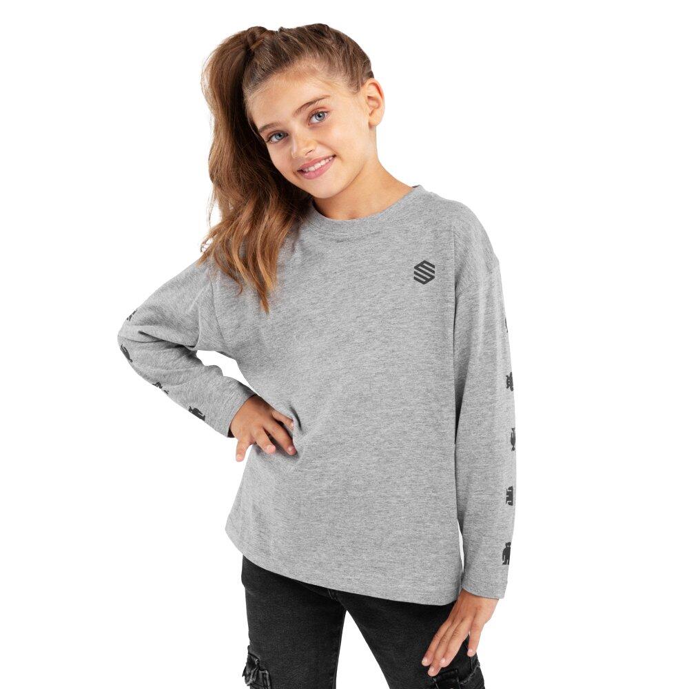 Koszulka sportowa lifestyle dziewczęca Yoho-G bawełna krótki rękaw