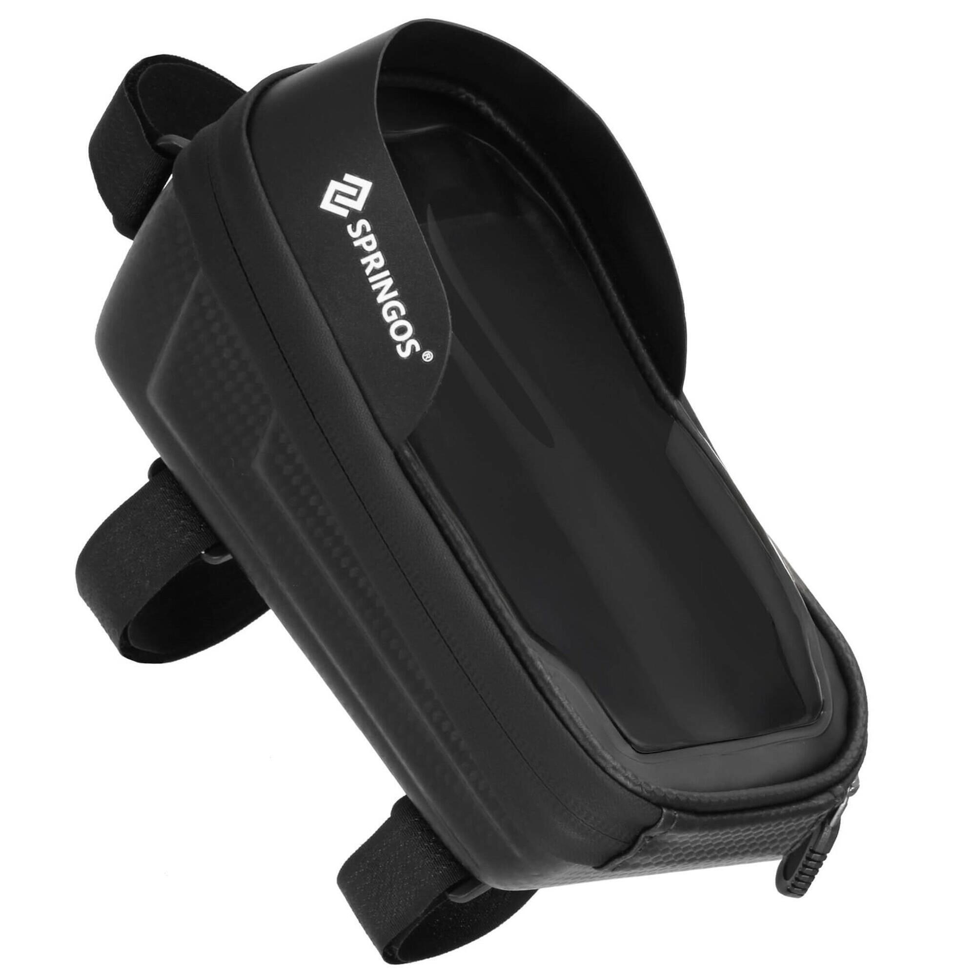 Sakwa na rower z kieszenią na telefon, torba rowerowa na ramę, wodoodporna