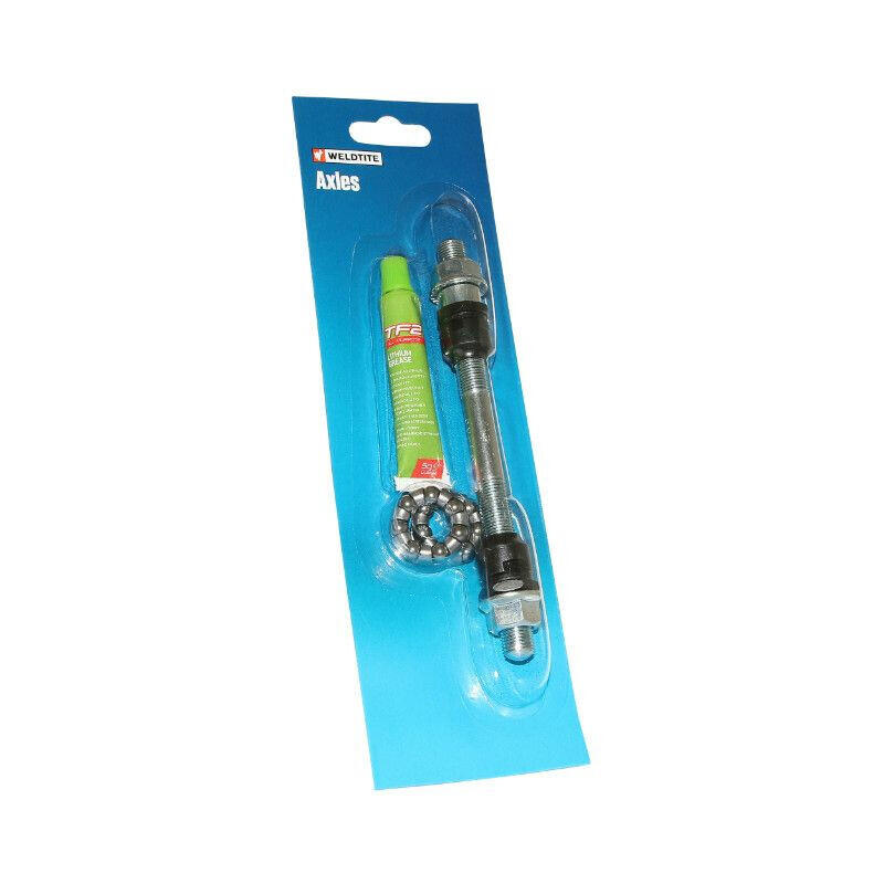 Masywna oś koła przedniego z koszykiem na smary i kulki Weldtite